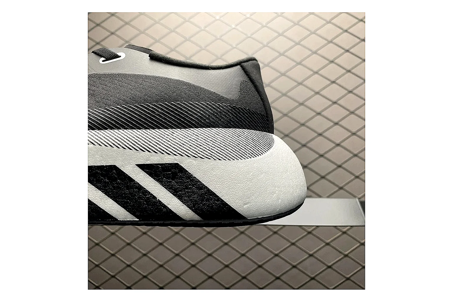 Adidas Adistar Cushion Grey Black Sheetbase record image with black grey adistar cushion runner with mixed upper and runner shape thumbnail 3