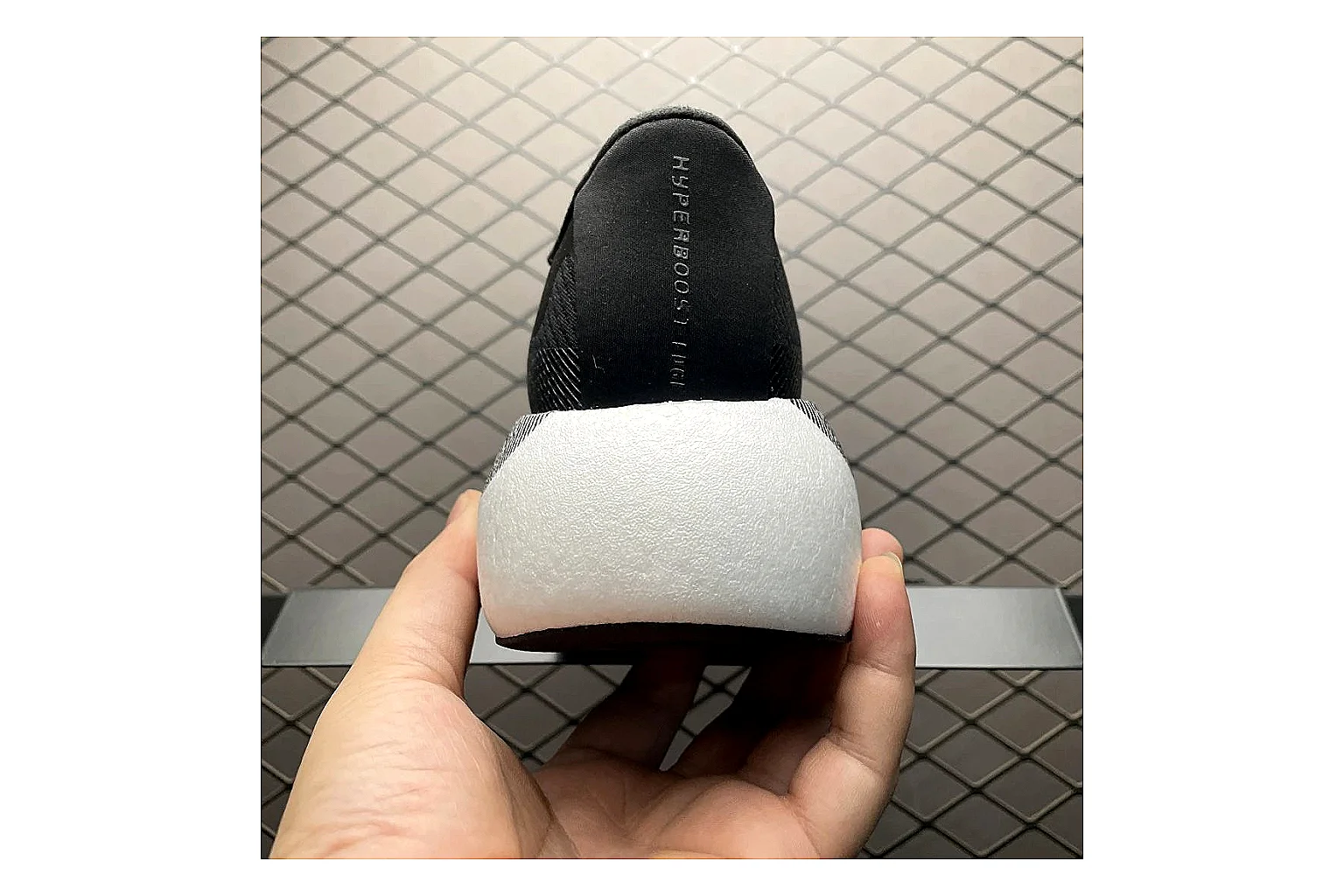 Adidas Adistar Cushion Grey Black Sheetbase record image with black grey adistar cushion runner with mixed upper and runner shape thumbnail 6