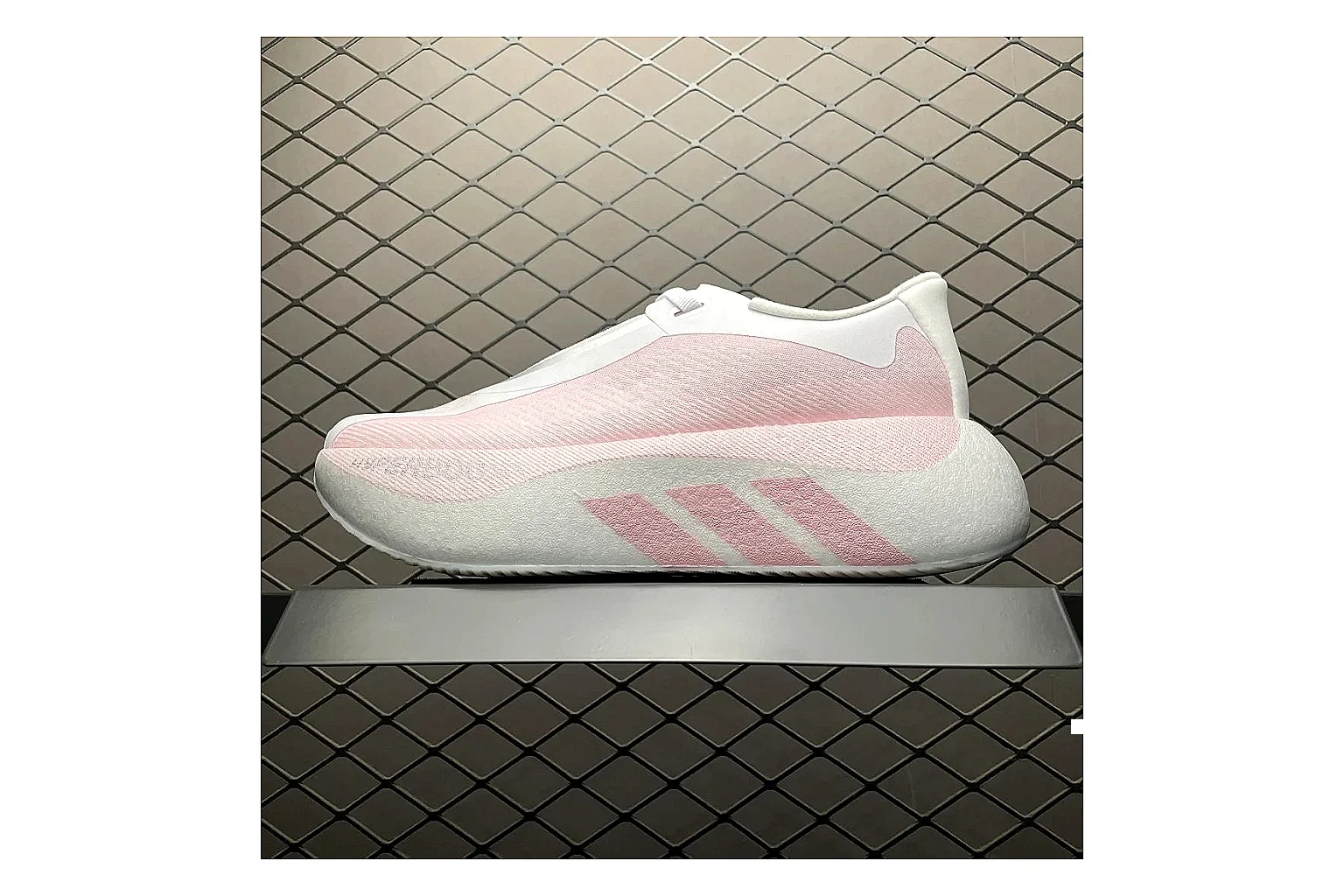 Adidas Adistar Cushion Pink Sheetbase record image with white pink adistar cushion runner with mixed upper and runner shape