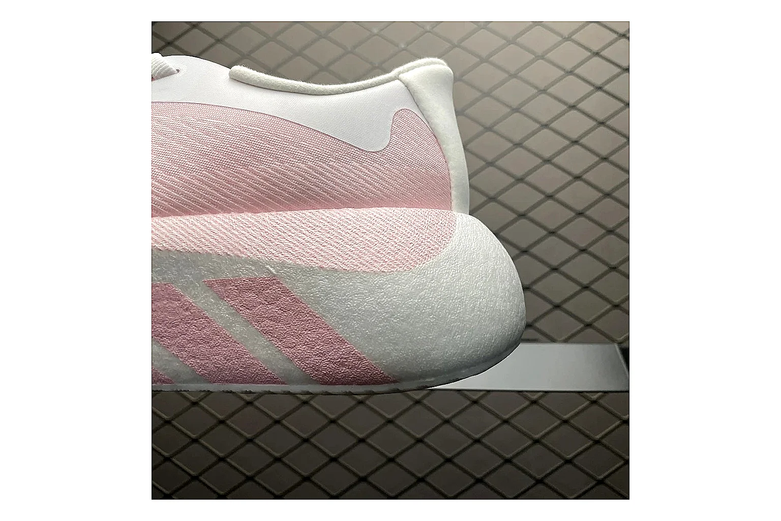 Adidas Adistar Cushion Pink Sheetbase record image with white pink adistar cushion runner with mixed upper and runner shape thumbnail 3