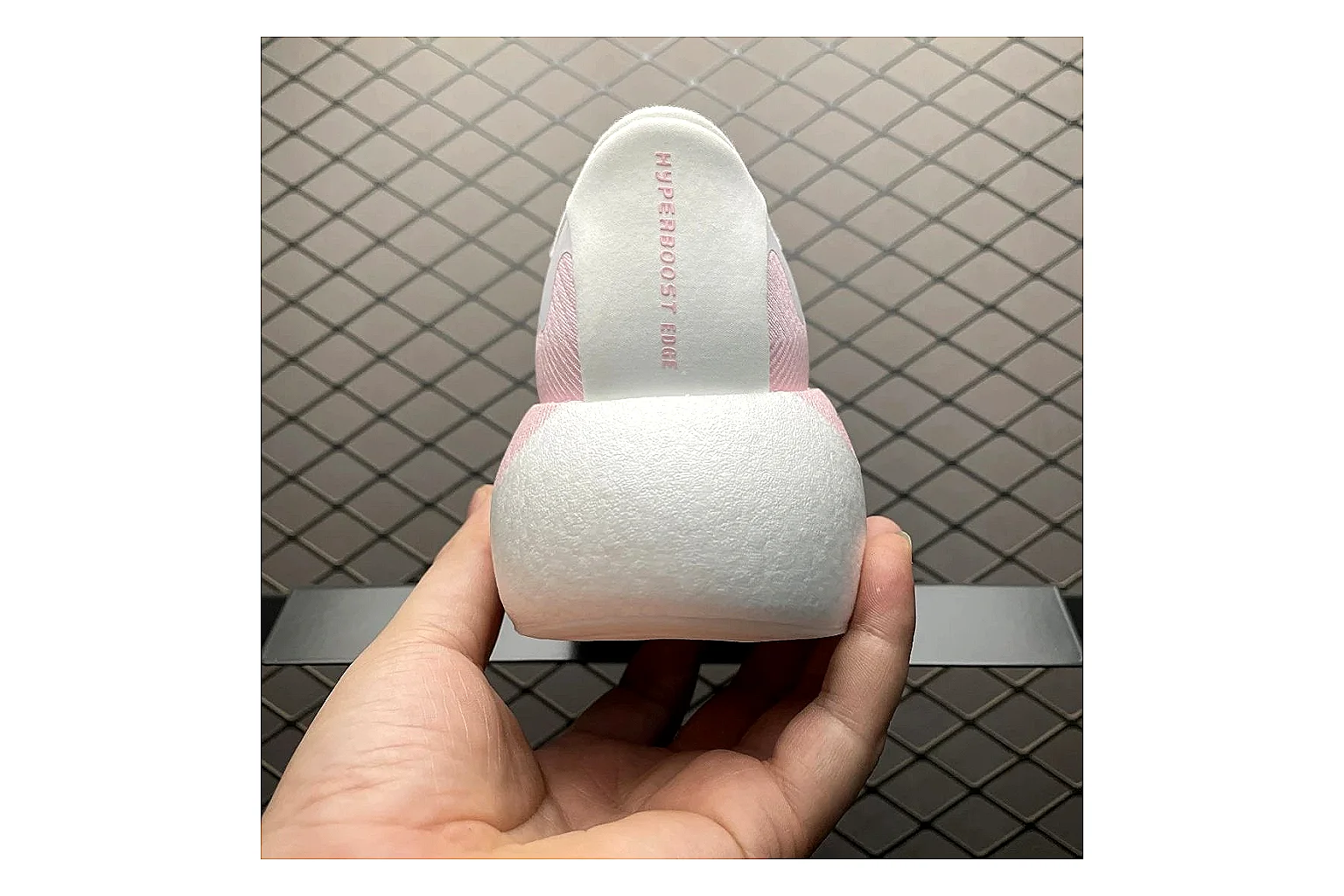 Adidas Adistar Cushion Pink Sheetbase record image with white pink adistar cushion runner with mixed upper and runner shape thumbnail 6