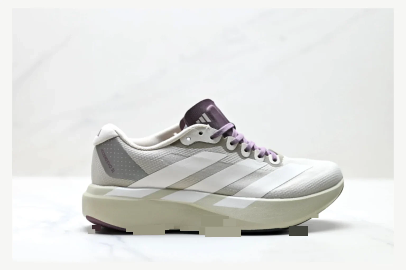 Adidas Adizero Evo White Blue Runner spreadsheet record image SKU 1182167440