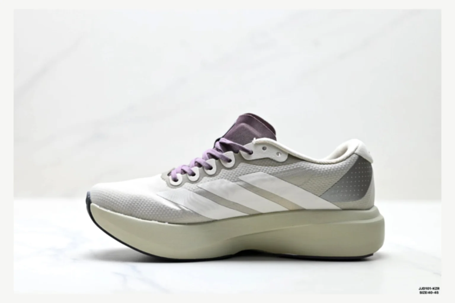 Adidas Adizero Evo White Blue Runner spreadsheet record image SKU 1182167440 thumbnail 2