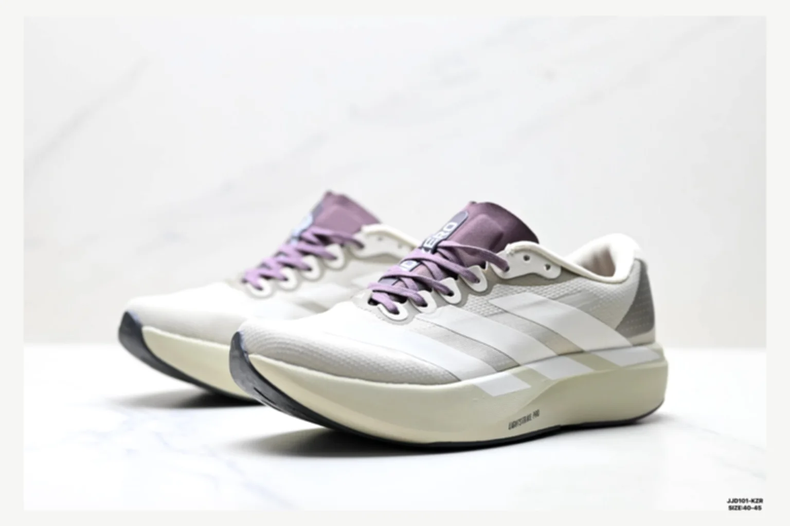 Adidas Adizero Evo White Blue Runner spreadsheet record image SKU 1182167440 thumbnail 3