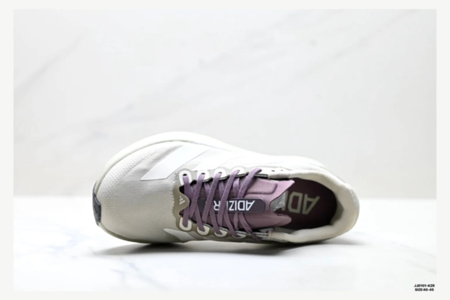 Adidas Adizero Evo White Blue Runner spreadsheet record image SKU 1182167440 thumbnail 6