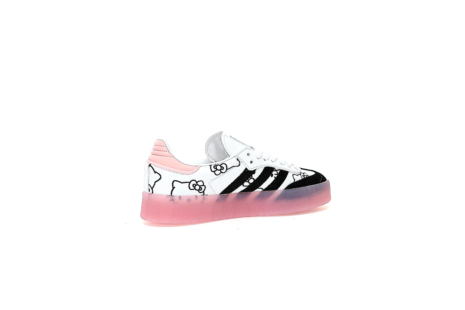 Kako Sheetbase record image for Adidas Black White Pink Samba Style Sneaker thumbnail 2