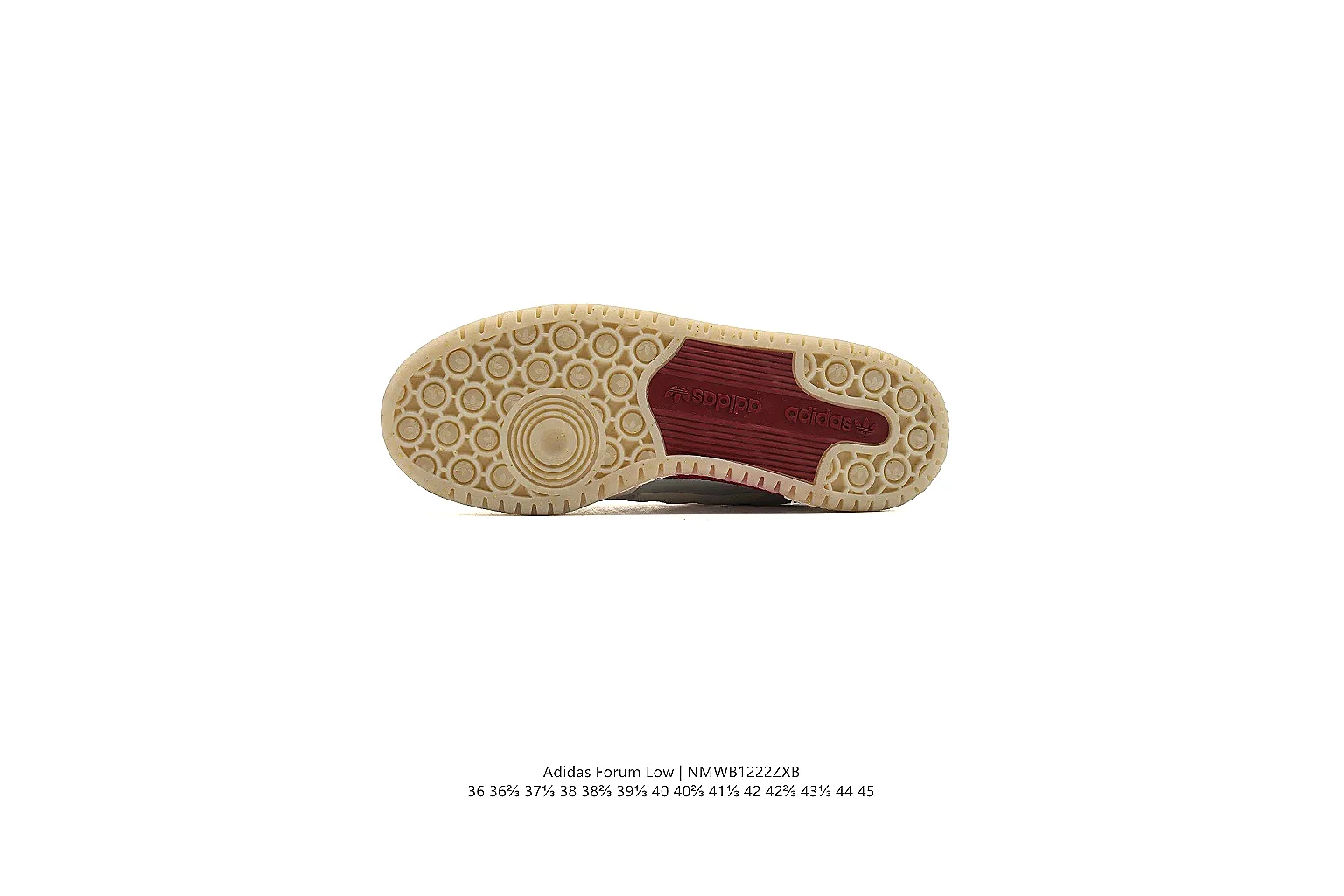 kakosheetbase.com Adidas White Burgundy Campus Low 0959 White Burgundy low-top product image thumbnail 5