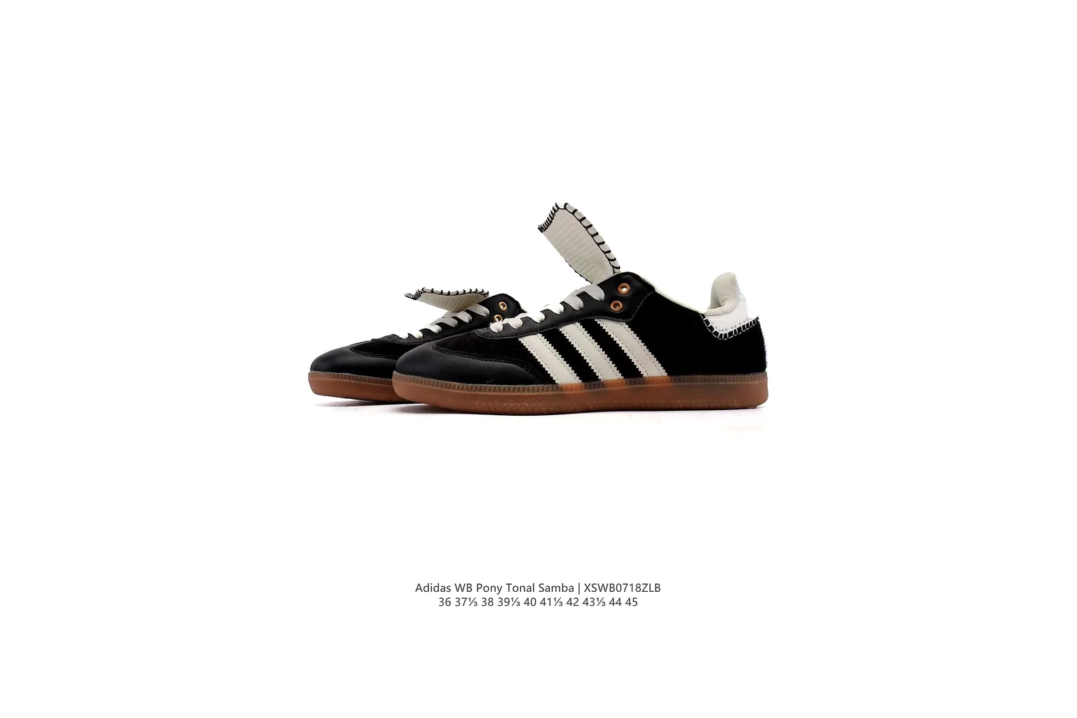 Adidas Gazelle Black Gum gum sole terrace six photo view thumbnail 6