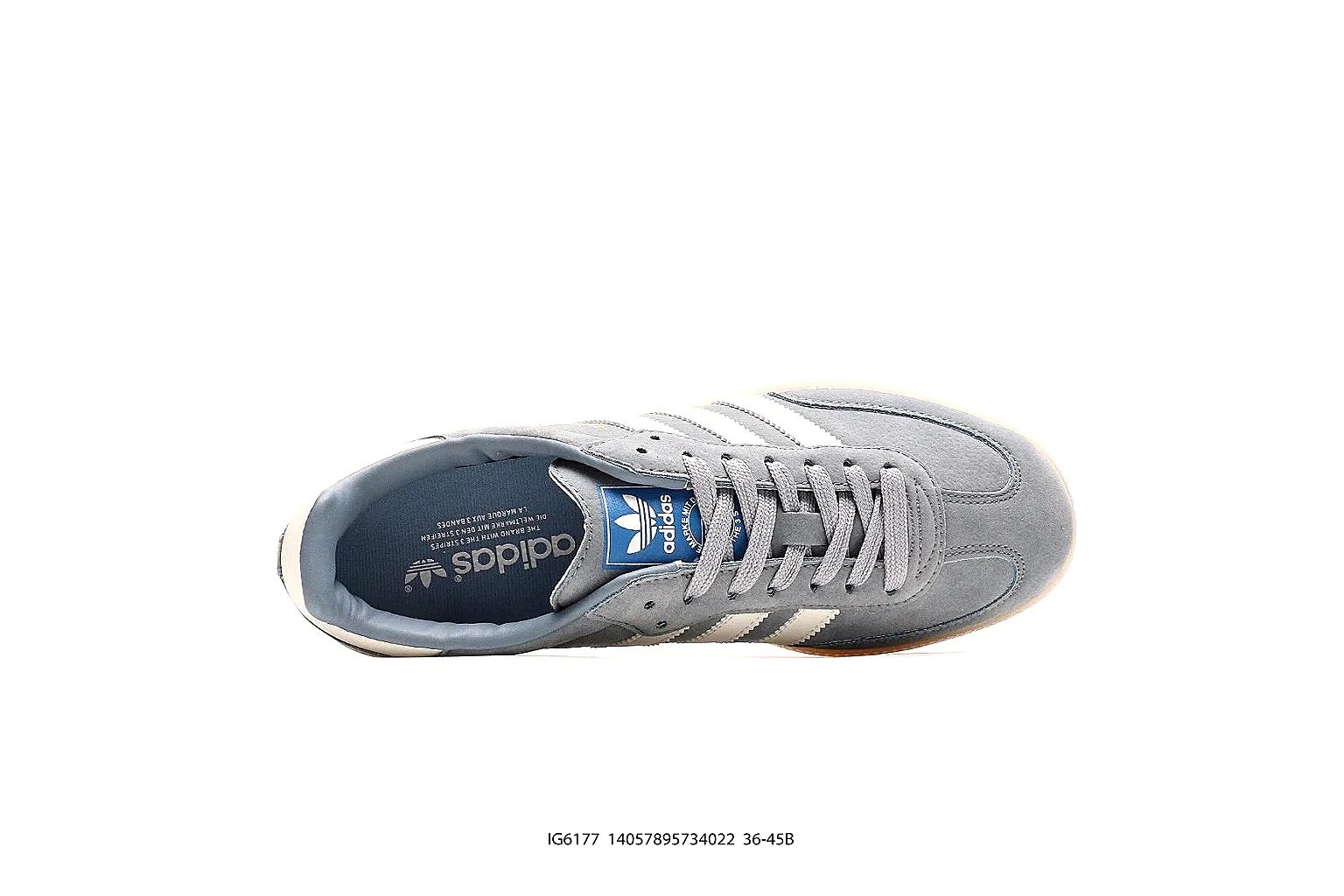 Kako Sheetbase record image for Adidas Gray White Terrace Sneaker thumbnail 3