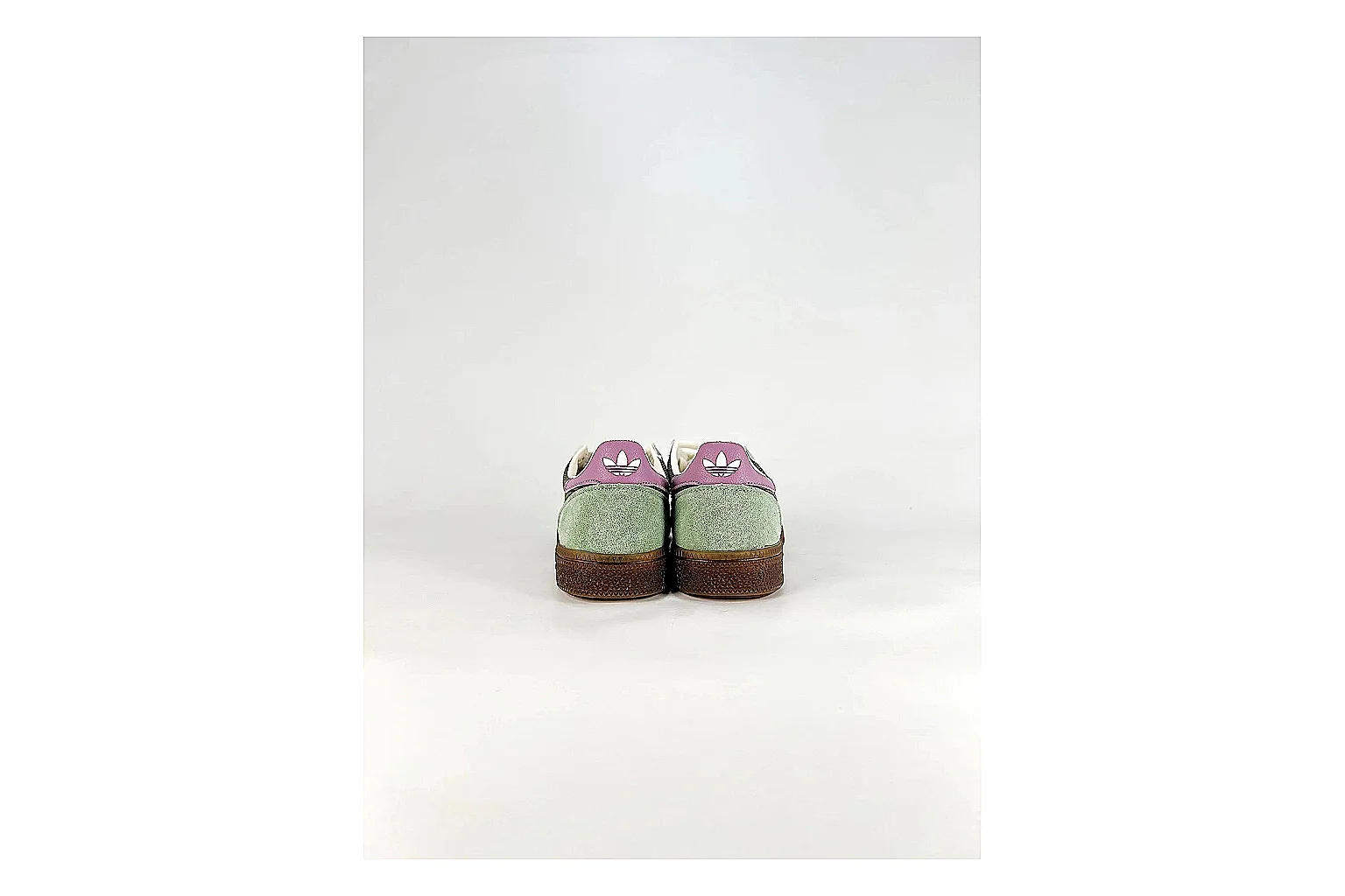 Adidas Originals Handball Spezial Green Brown Sneakers spreadsheet record image with green brown handball sneakers with suede-leather texture, side-profile shape, upper panel lines, and outsole detail thumbnail 3