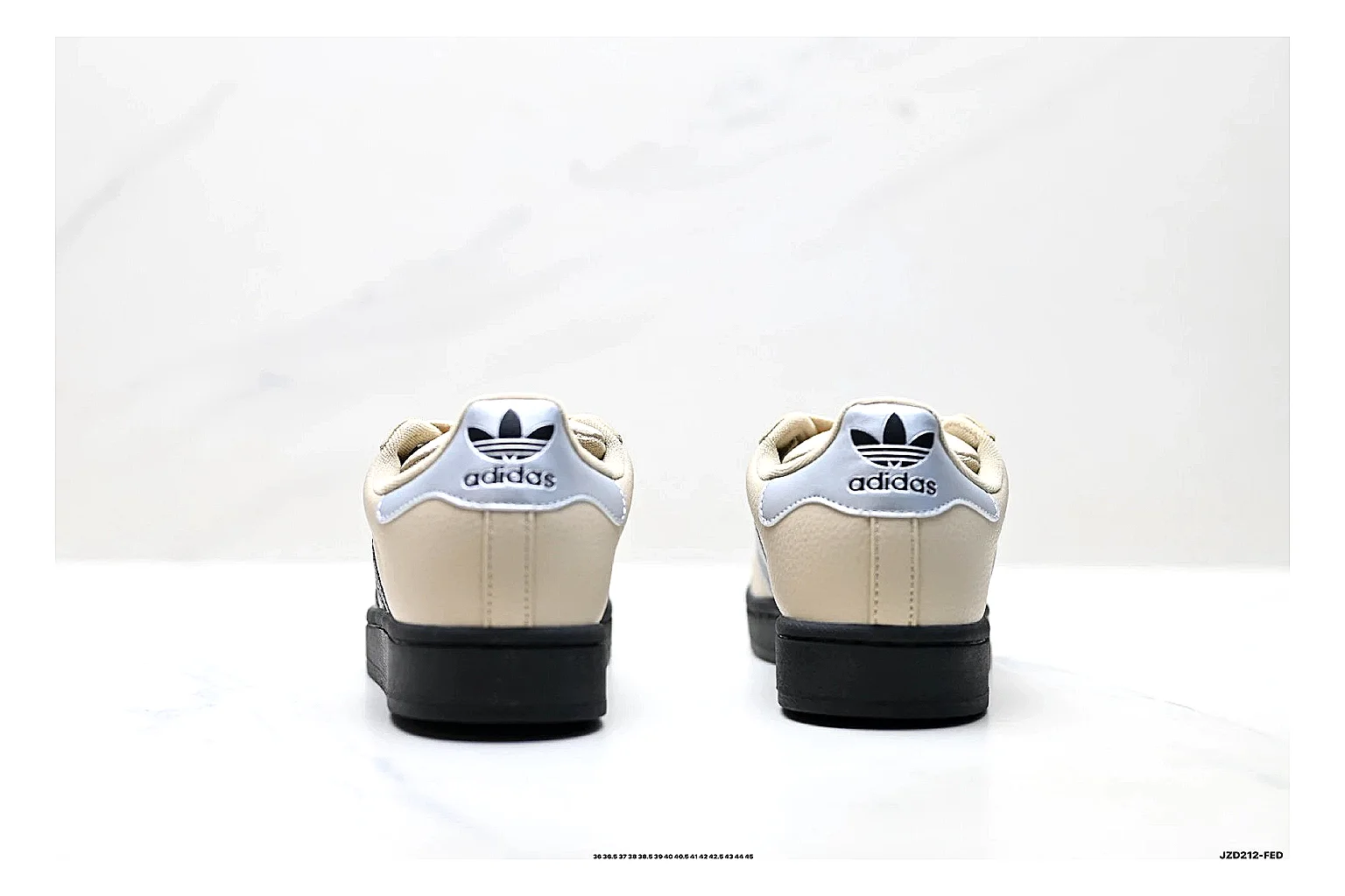 Adidas Originals Samba Cream Black Sneakers spreadsheet record image with cream black terrace sneakers with leather texture, side-profile shape, upper panel lines, and outsole detail thumbnail 3