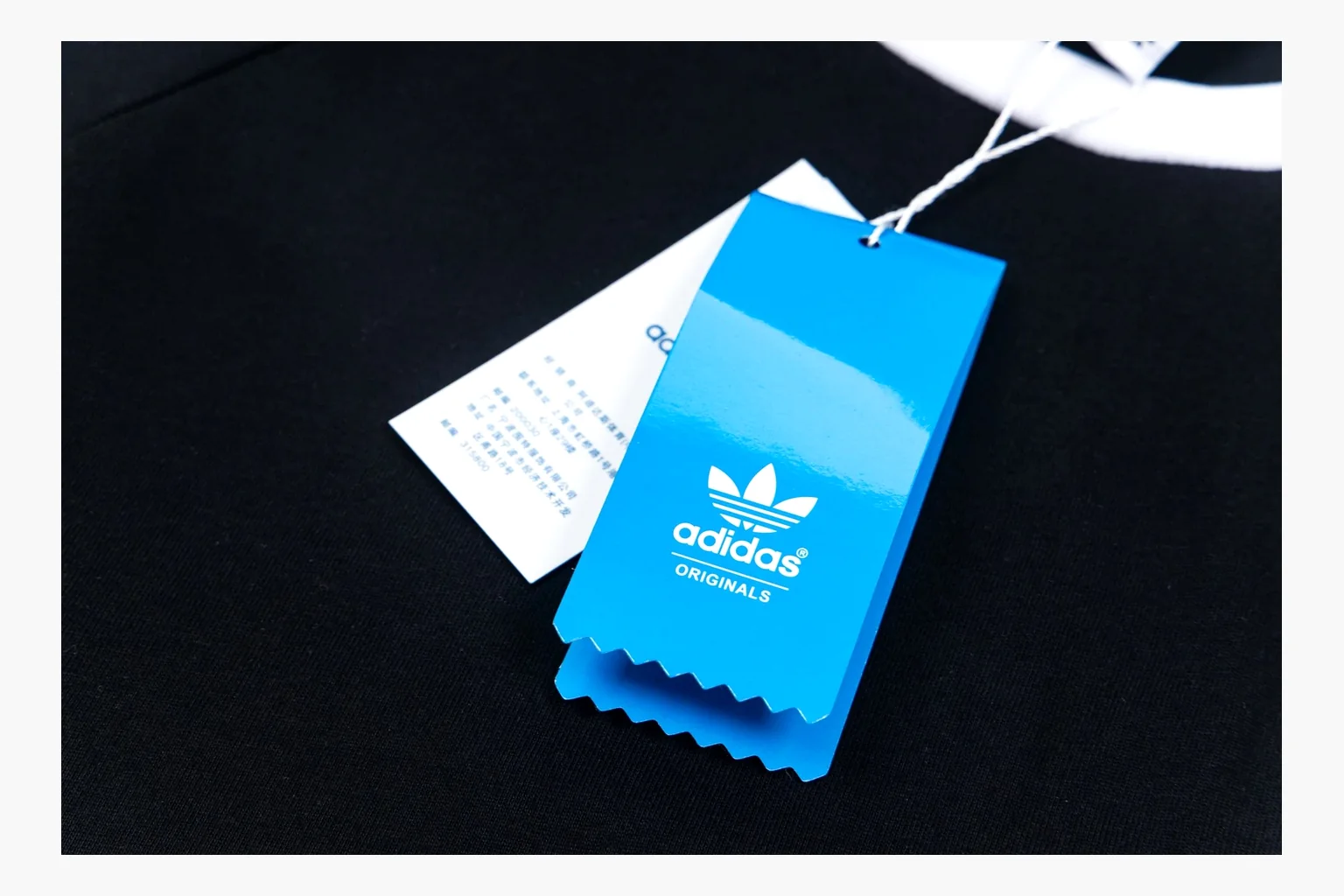 Adidas black white ringer tee spreadsheet record image thumbnail 3