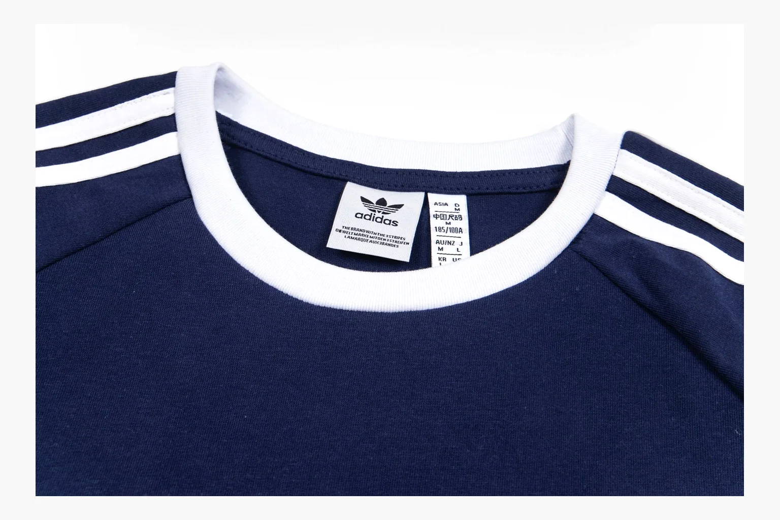 Navy Adidas ringer tee spreadsheet record image thumbnail 5