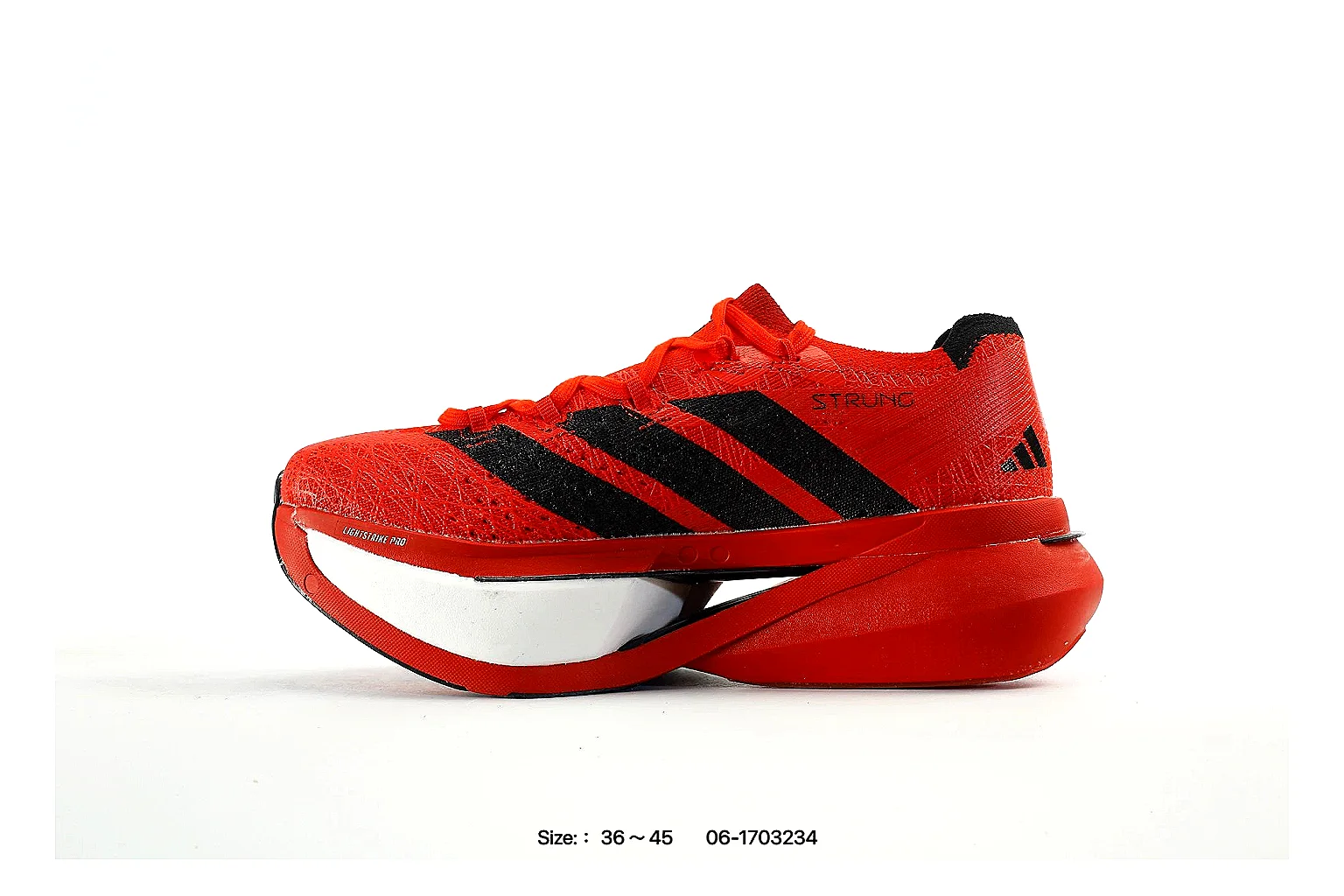 kakosheetbase.com Adidas Red Black Performance Runner 1529 Red Black runner product image thumbnail 2