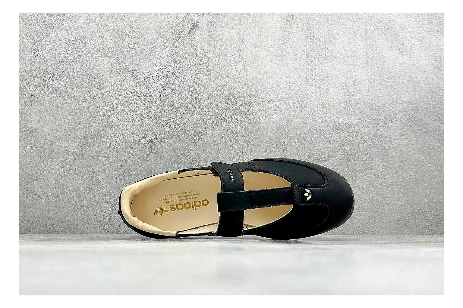 Adidas Samba Jane Black spreadsheet record photo showing black Mary Jane upper, Samba-style stripes, strap closure, gum outsole, and low terrace shape thumbnail 2