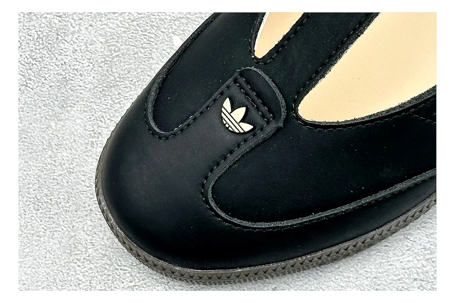 Adidas Samba Jane Black spreadsheet record photo showing black Mary Jane upper, Samba-style stripes, strap closure, gum outsole, and low terrace shape thumbnail 5