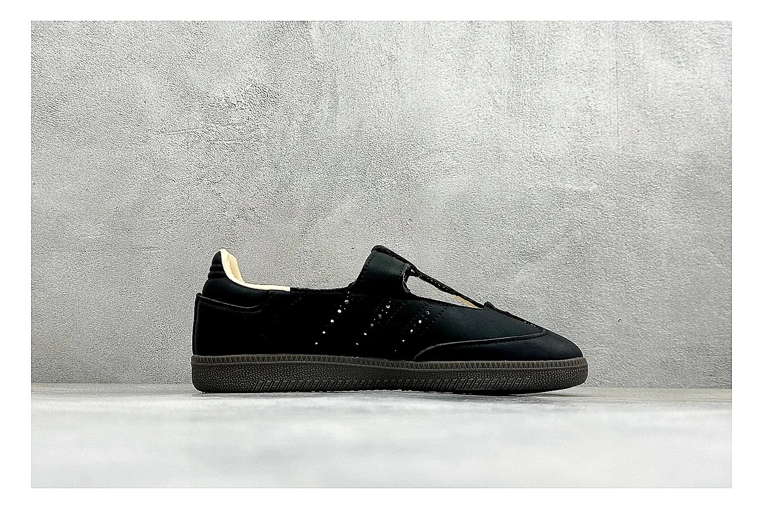 Adidas Samba Jane Black spreadsheet record photo showing black Mary Jane upper, Samba-style stripes, strap closure, gum outsole, and low terrace shape thumbnail 6