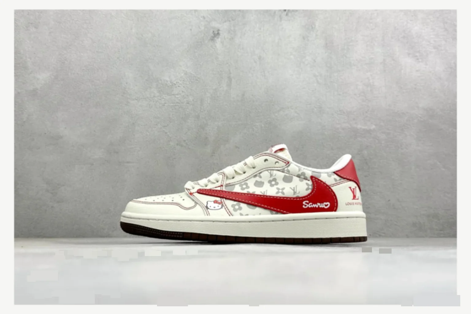 Adidas Samba White Red Low Top spreadsheet record image SKU 1182167385