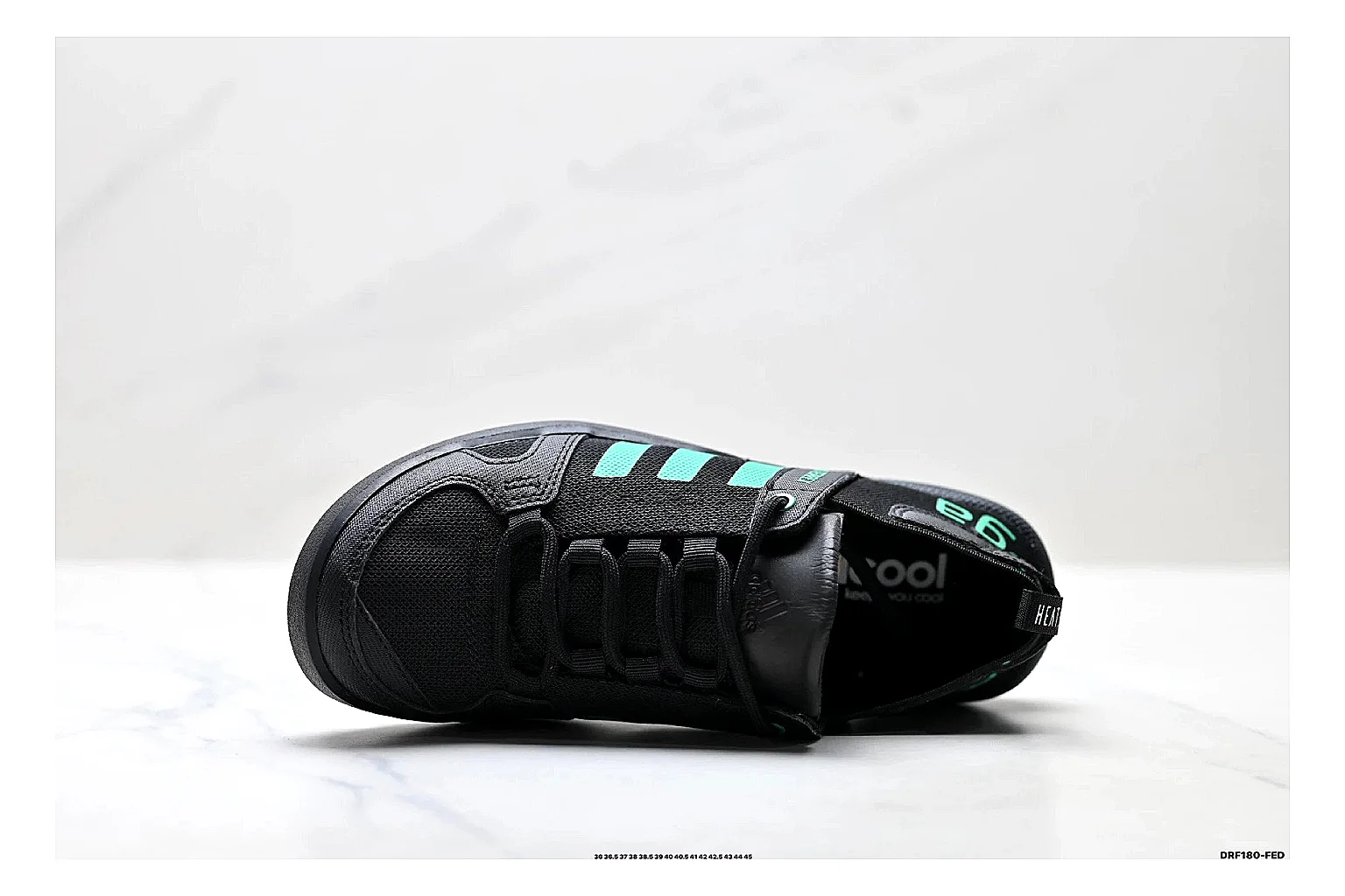 Adidas Terrex Daroga Black Green Sneakers spreadsheet record image with black green outdoor trail sneakers with mesh texture, side-profile shape, upper panel lines, and outsole detail thumbnail 2