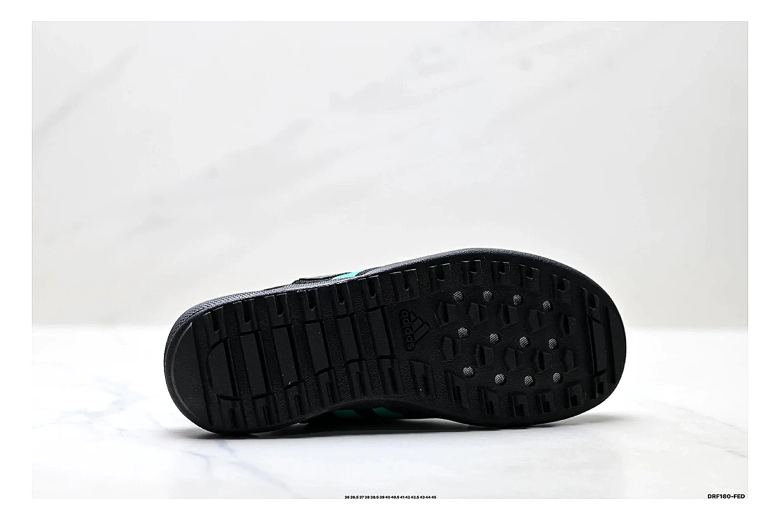 Adidas Terrex Daroga Black Green Sneakers spreadsheet record image with black green outdoor trail sneakers with mesh texture, side-profile shape, upper panel lines, and outsole detail