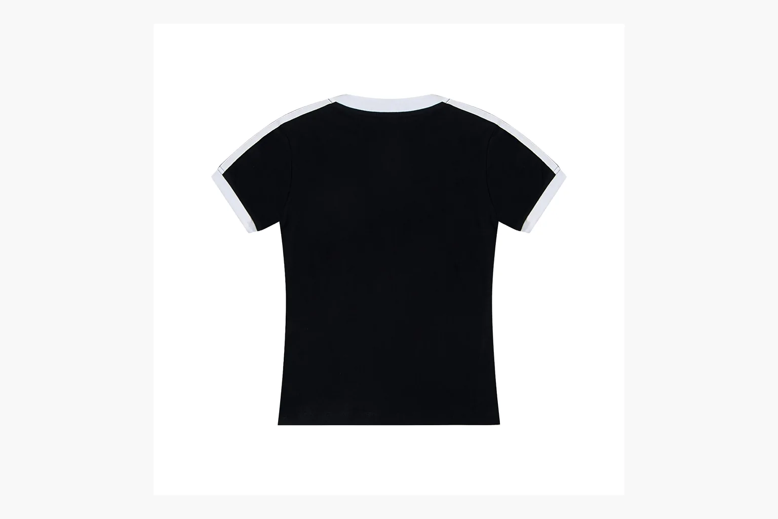 Adidas black V-neck ringer tee spreadsheet record image thumbnail 6