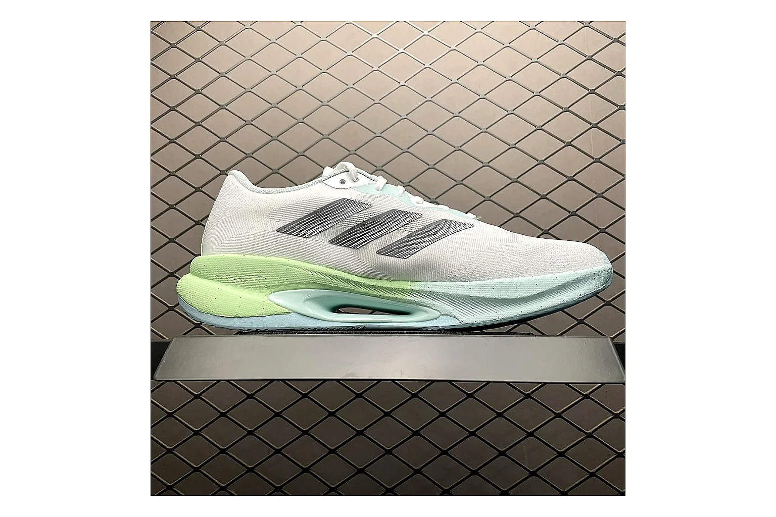 Adidas Velosamba White Grey Sneaker Sheetbase record image with white grey velosamba terrace sneaker with mixed upper and terrace shape thumbnail 2