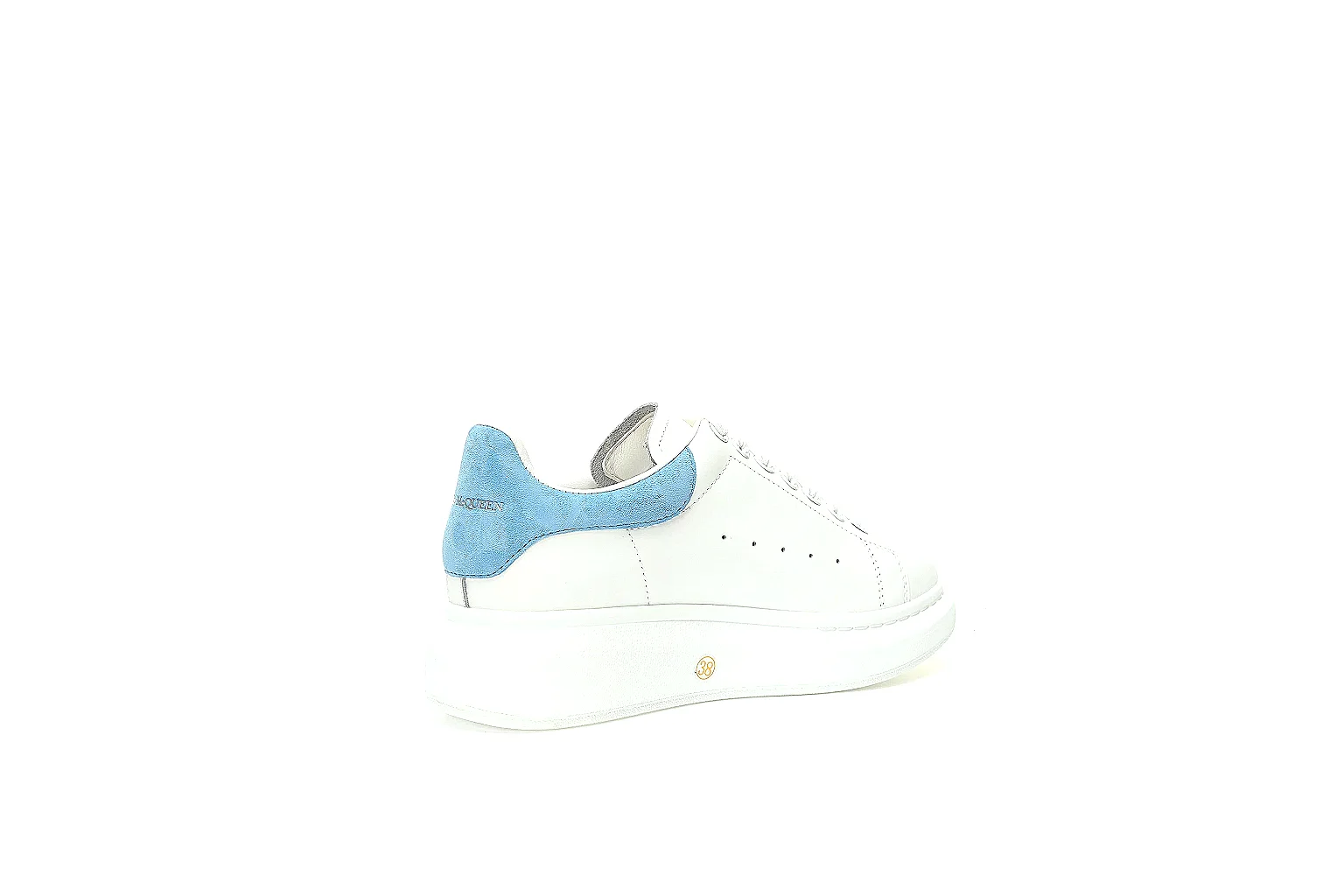 Kako Sheetbase record image for Adidas White Blue Stan Smith Sneaker thumbnail 2