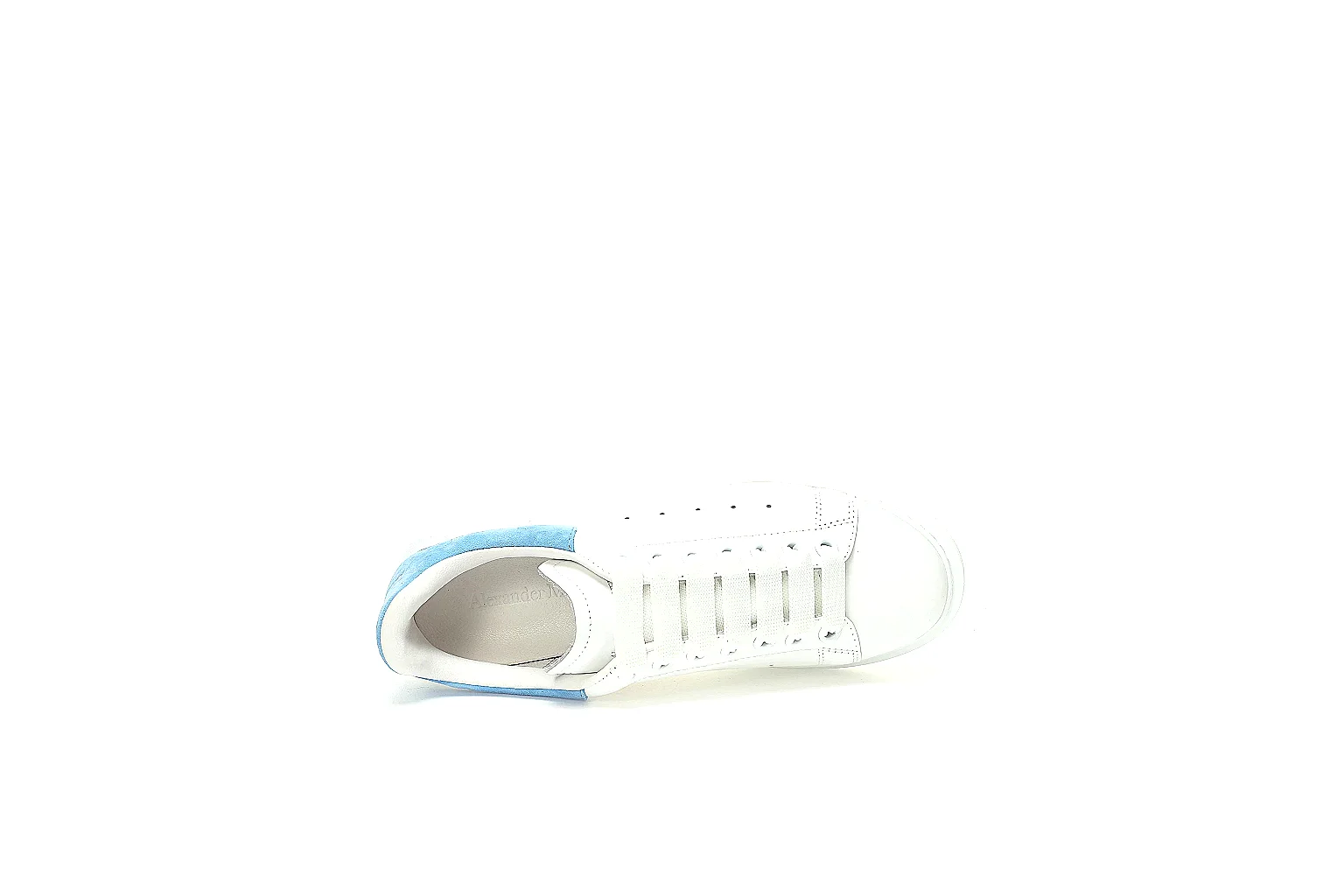 Kako Sheetbase record image for Adidas White Blue Stan Smith Sneaker thumbnail 3