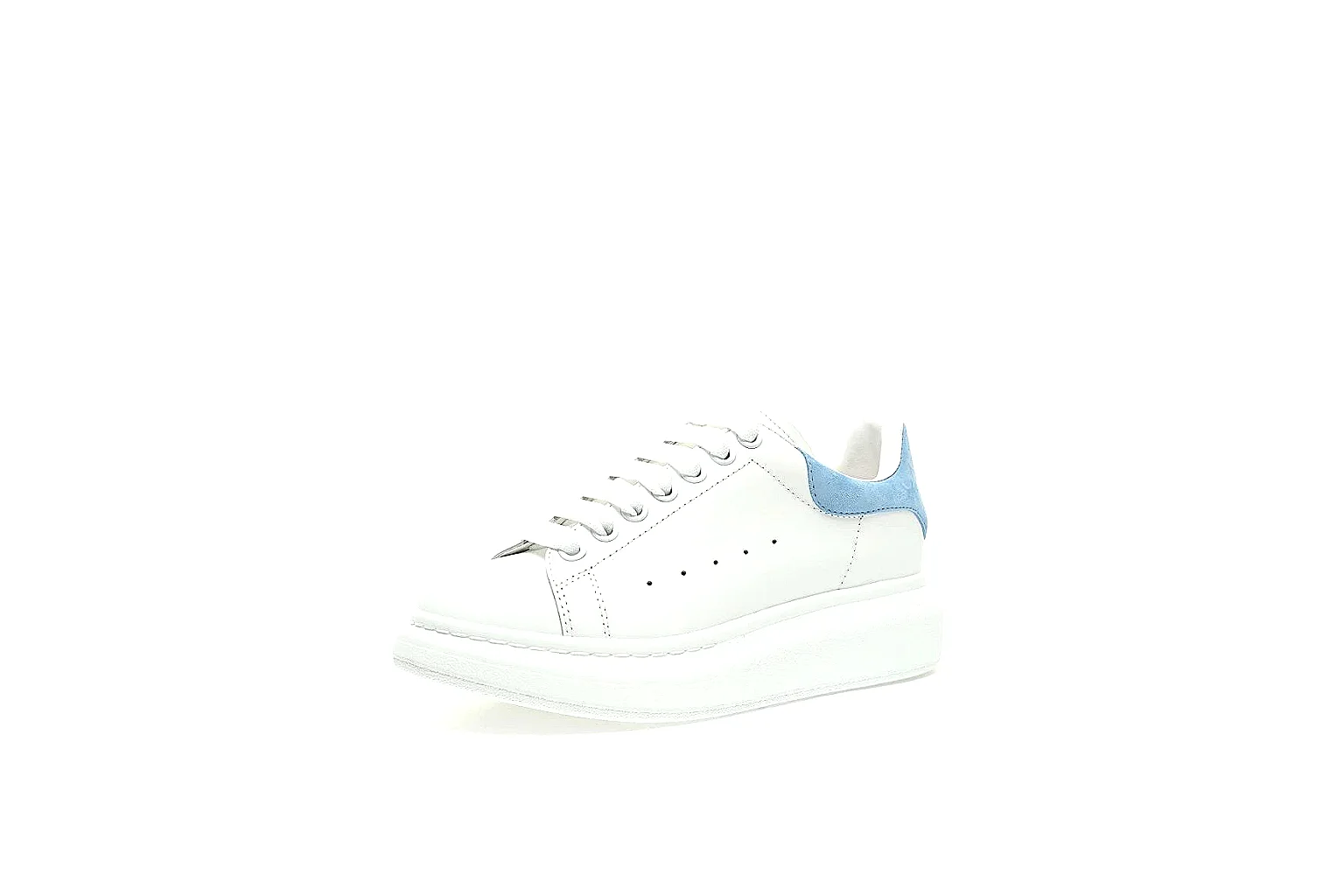 Kako Sheetbase record image for Adidas White Blue Stan Smith Sneaker thumbnail 6