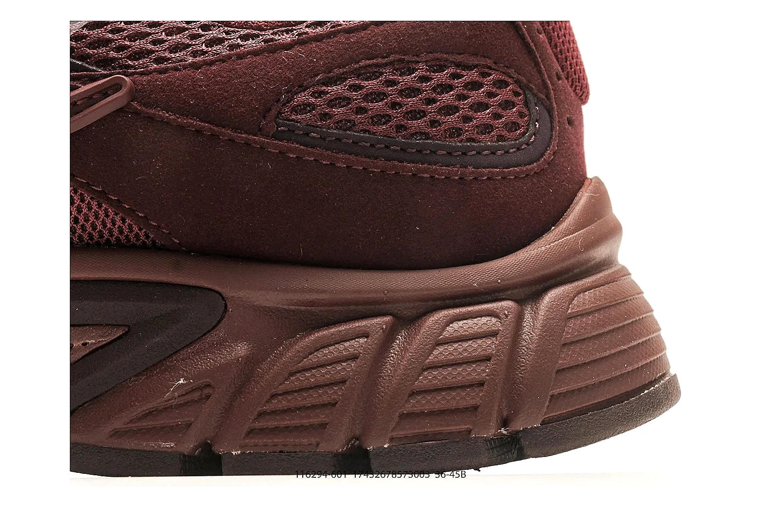 Asics Gel Runner Brown spreadsheet record photo showing brown mesh-leather runner upper, layered Asics panels, retro running shape, and cushioned sole thumbnail 5