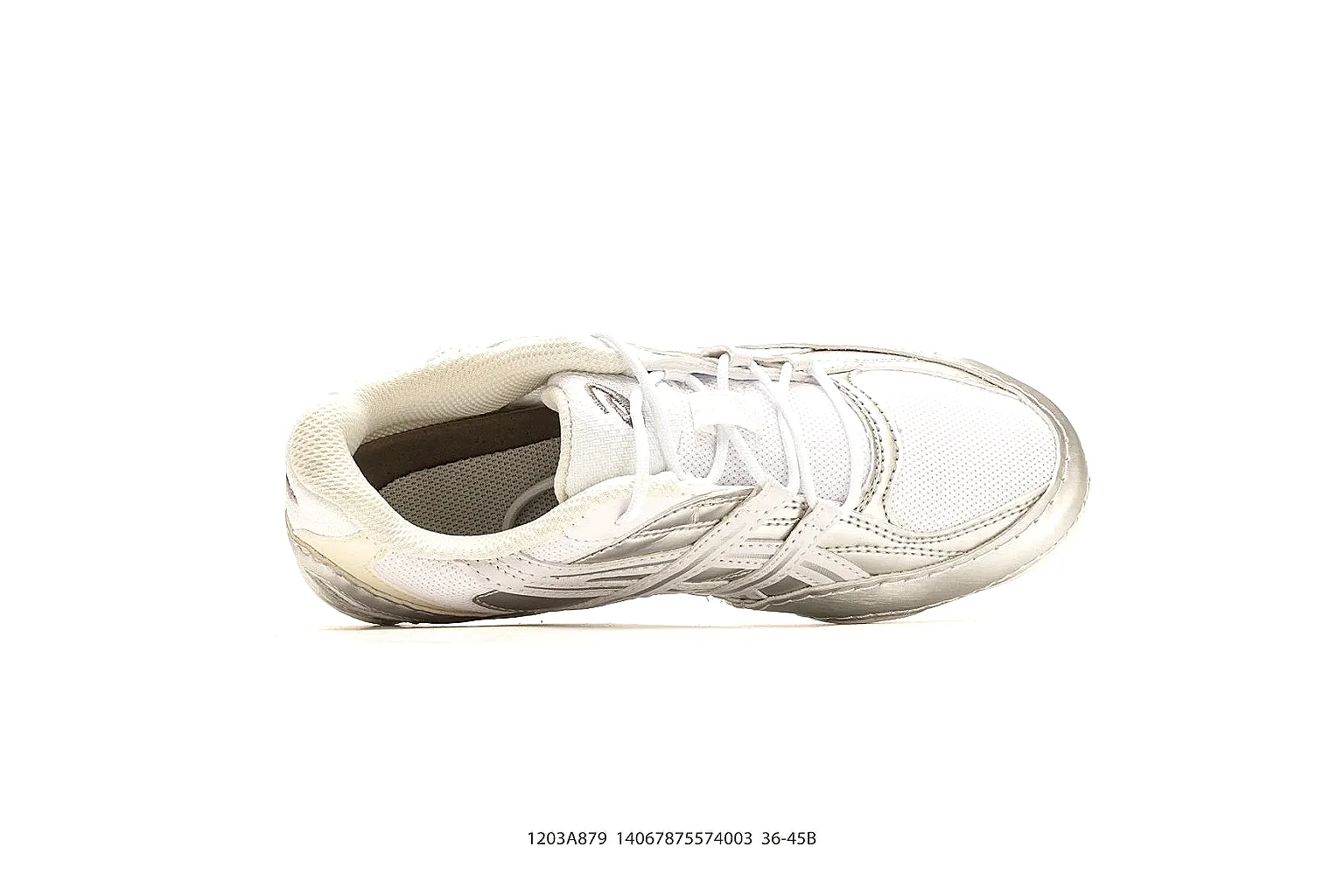 Asics Gel Runner Cream spreadsheet record photo showing cream mesh-leather runner upper, layered Asics panels, retro running shape, and cushioned sole thumbnail 2