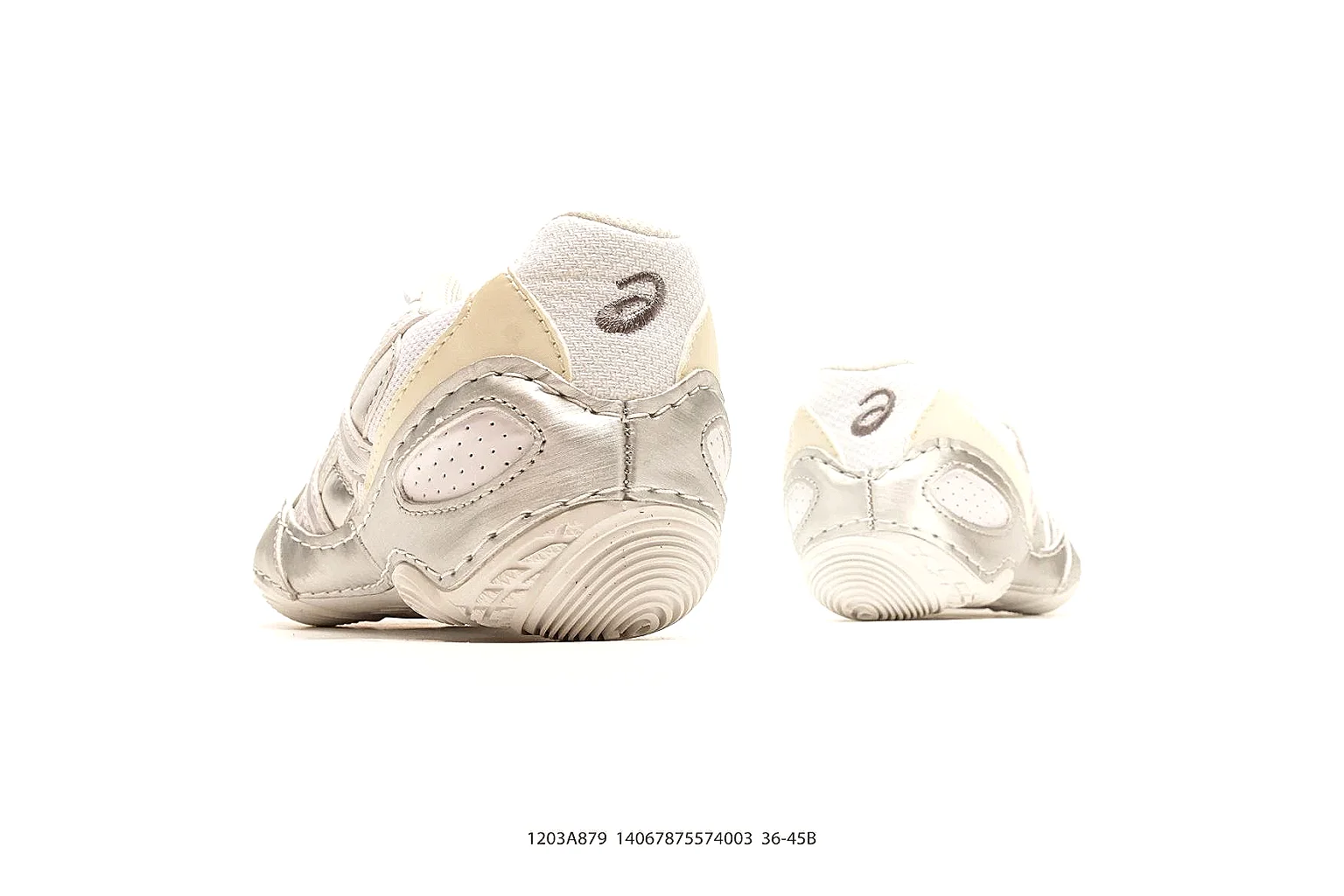 Asics Gel Runner Cream spreadsheet record photo showing cream mesh-leather runner upper, layered Asics panels, retro running shape, and cushioned sole thumbnail 3