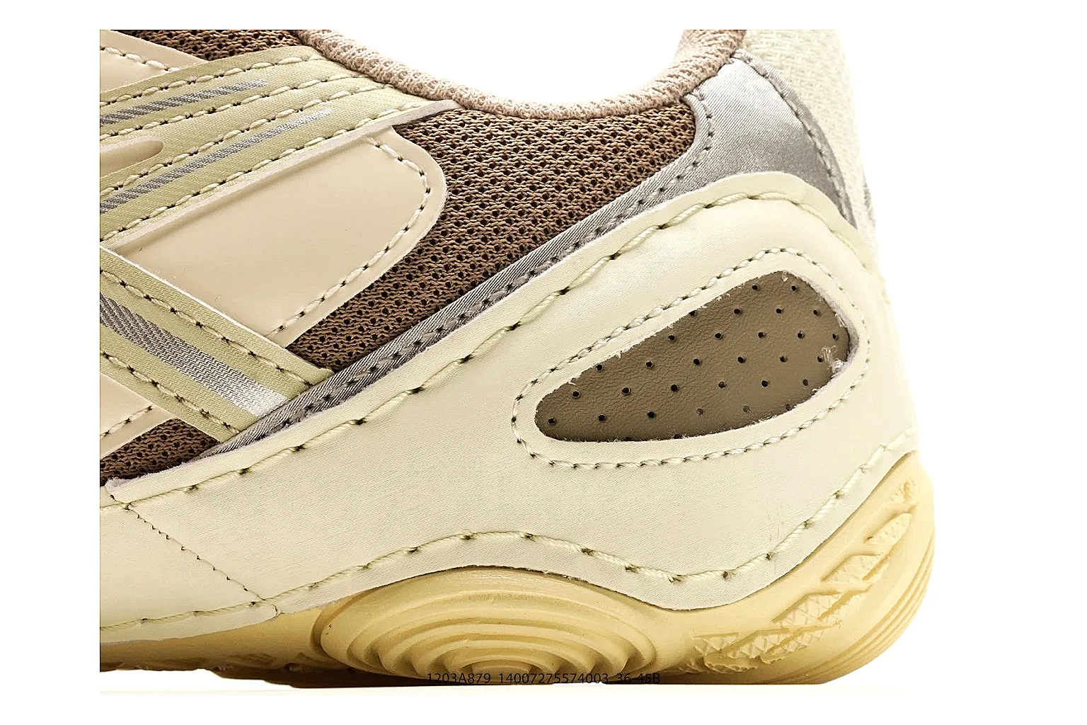 Asics Gel Runner Cream Brown spreadsheet record photo showing cream brown mesh-leather upper, Asics side panels, retro runner shape, and cushioned sole thumbnail 5