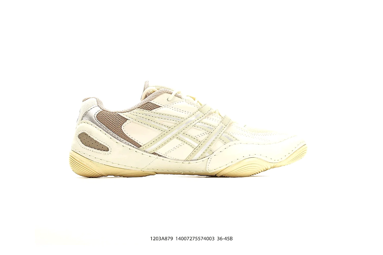 Asics Gel Runner Cream Brown spreadsheet record photo showing cream brown mesh-leather upper, Asics side panels, retro runner shape, and cushioned sole thumbnail 6