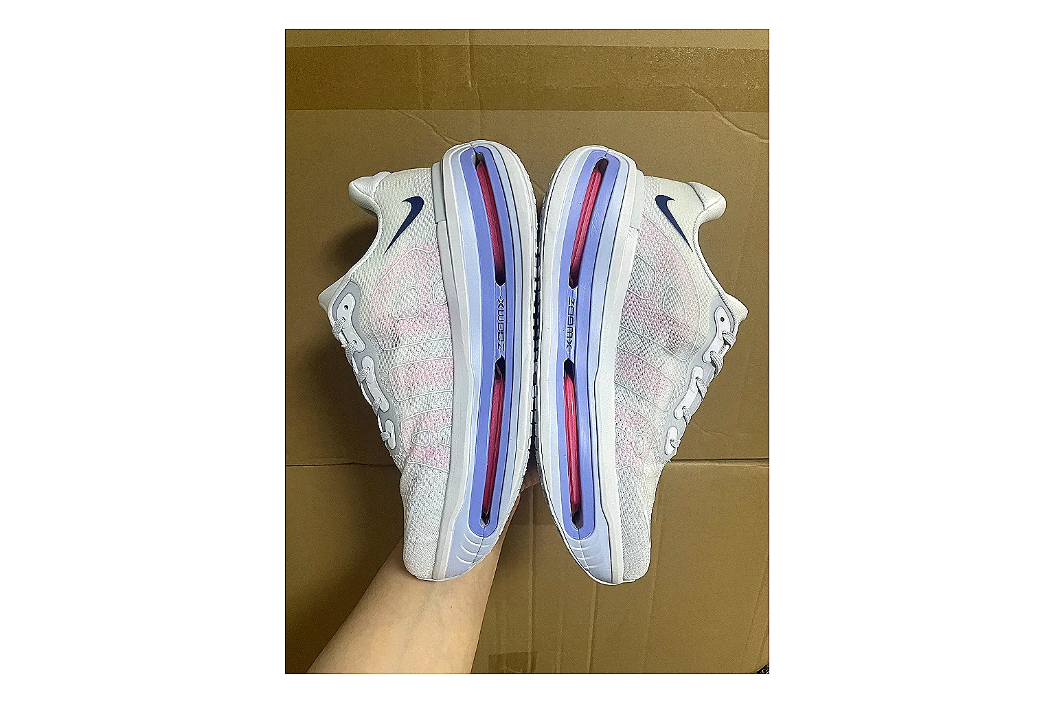 Asics Gel Runner White Purple spreadsheet record photo showing white mesh-leather runner upper, purple Asics accents, retro running shape, and cushioned sole thumbnail 3