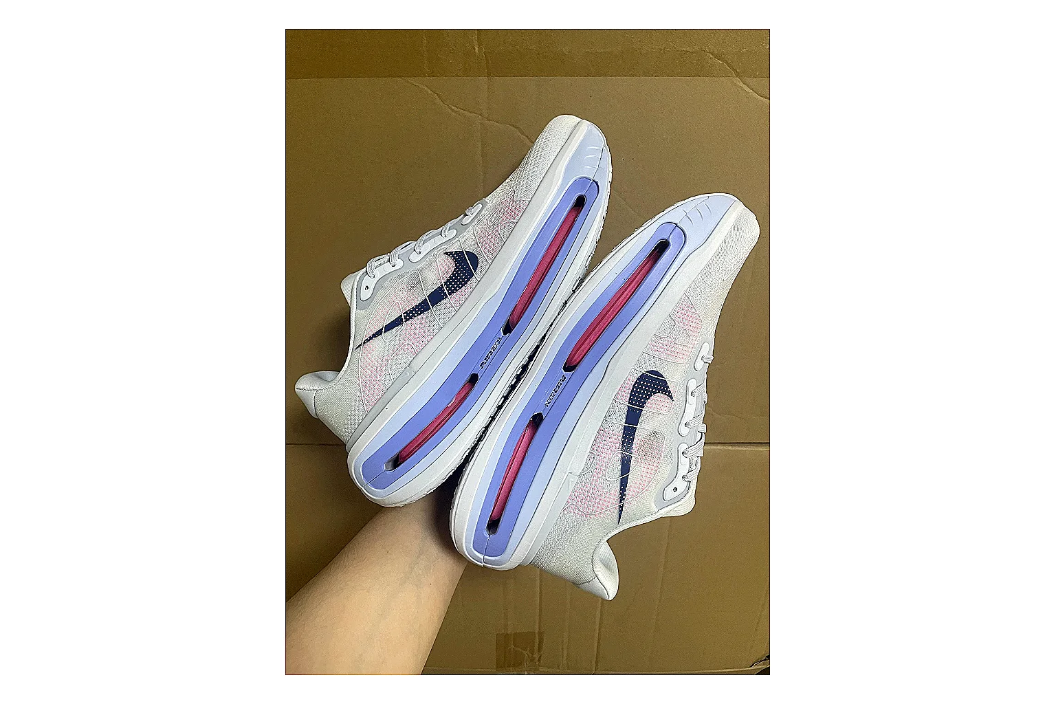 Asics Gel Runner White Purple spreadsheet record photo showing white mesh-leather runner upper, purple Asics accents, retro running shape, and cushioned sole thumbnail 5