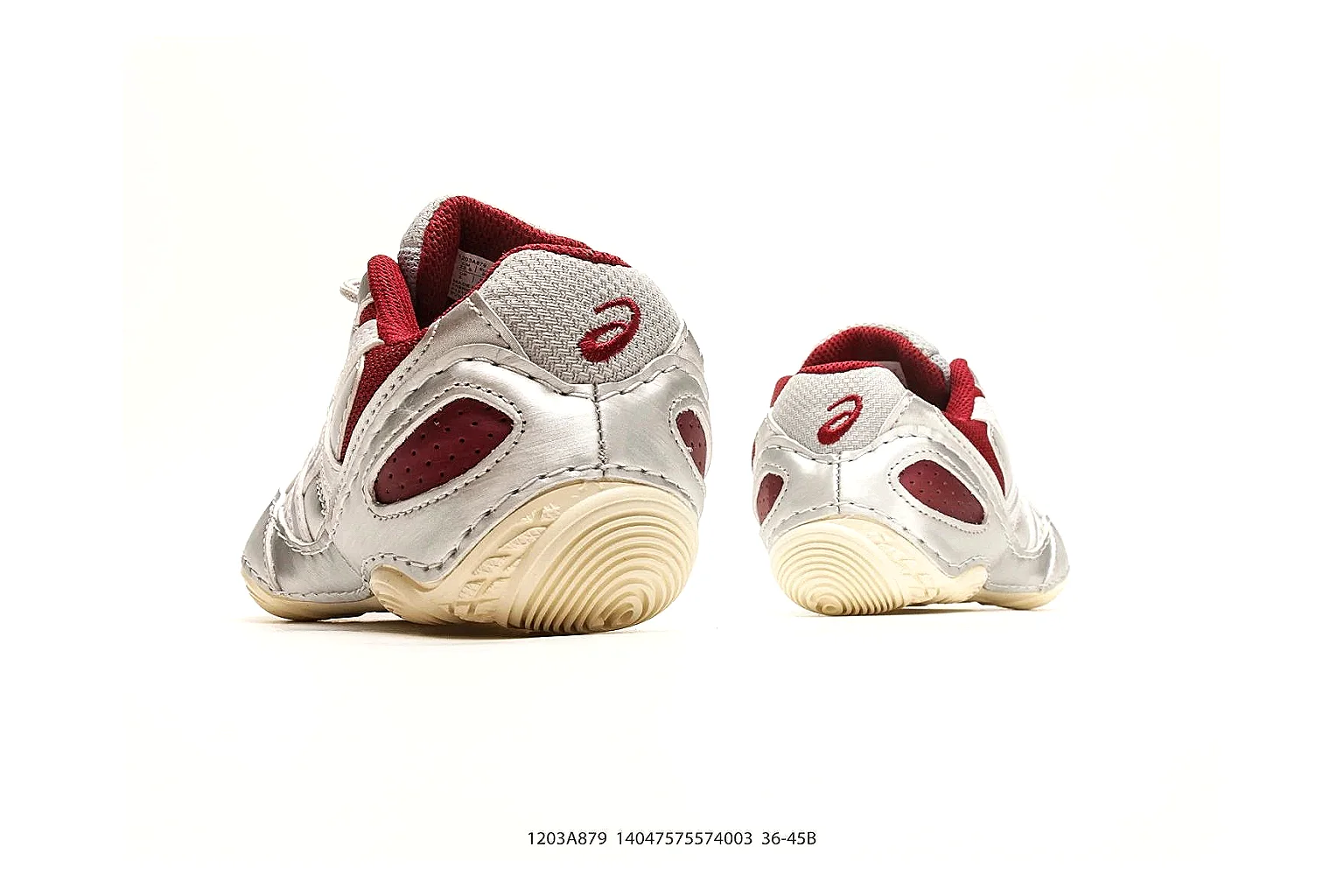Asics Gel Runner White Red spreadsheet record photo showing white mesh-leather runner upper, red Asics accents, retro gel-runner shape, and cushioned sole thumbnail 3