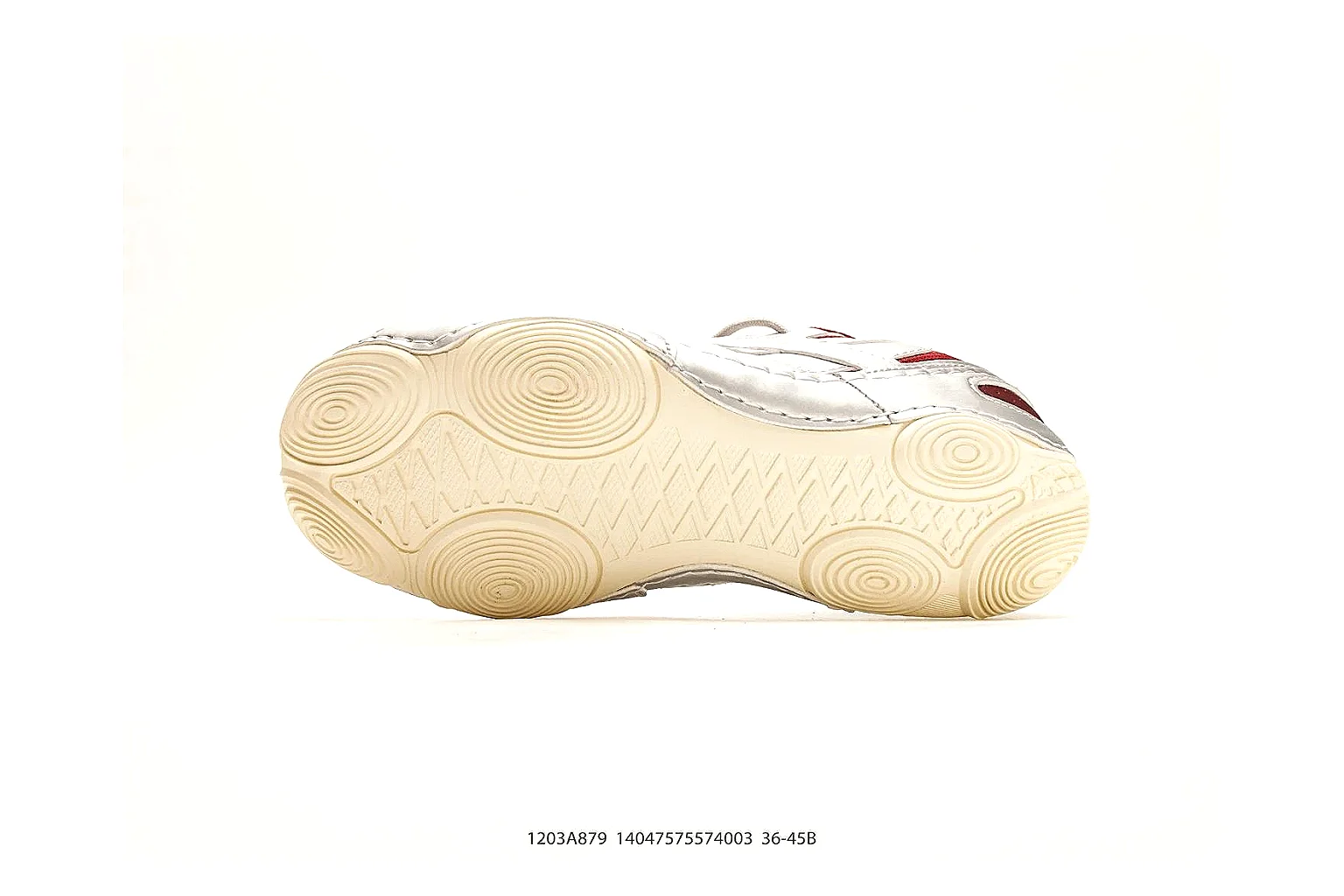 Asics Gel Runner White Red spreadsheet record photo showing white mesh-leather runner upper, red Asics accents, retro gel-runner shape, and cushioned sole thumbnail 4
