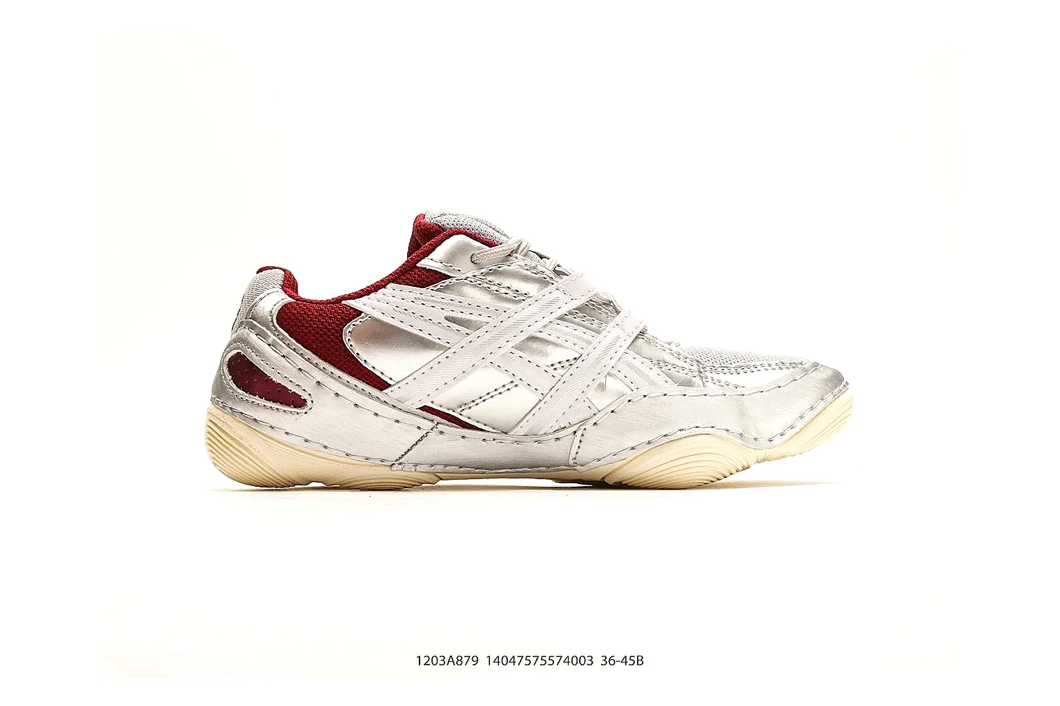 Asics Gel Runner White Red spreadsheet record photo showing white mesh-leather runner upper, red Asics accents, retro gel-runner shape, and cushioned sole thumbnail 6
