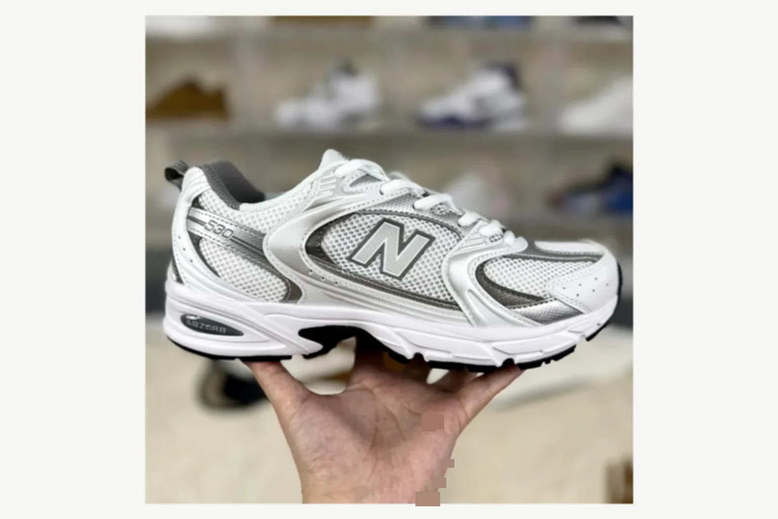 New Balance 530 Gray Blue Runner spreadsheet record image SKU 1194924594