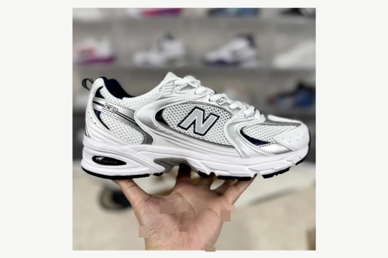 New Balance 530 Pink White Runner spreadsheet record image SKU 1194924620