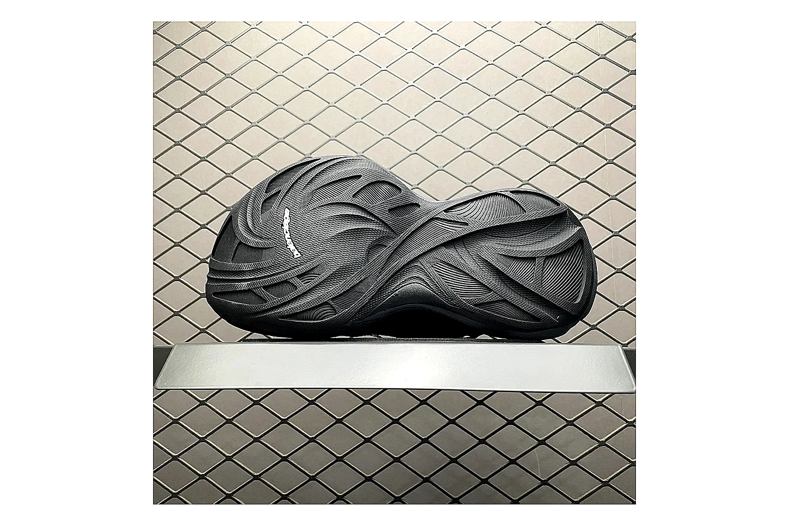 Balenciaga Track Grey Black Runner Sheetbase record image with black grey track chunky runner with mixed upper and chunky shape
