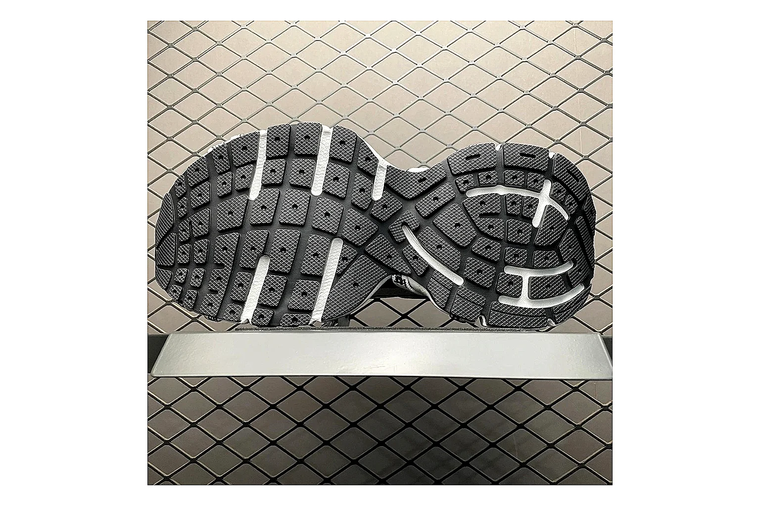 Balenciaga Track White Black Sandal Sheetbase record image with white black track sport sandal with mixed upper and sandal shape