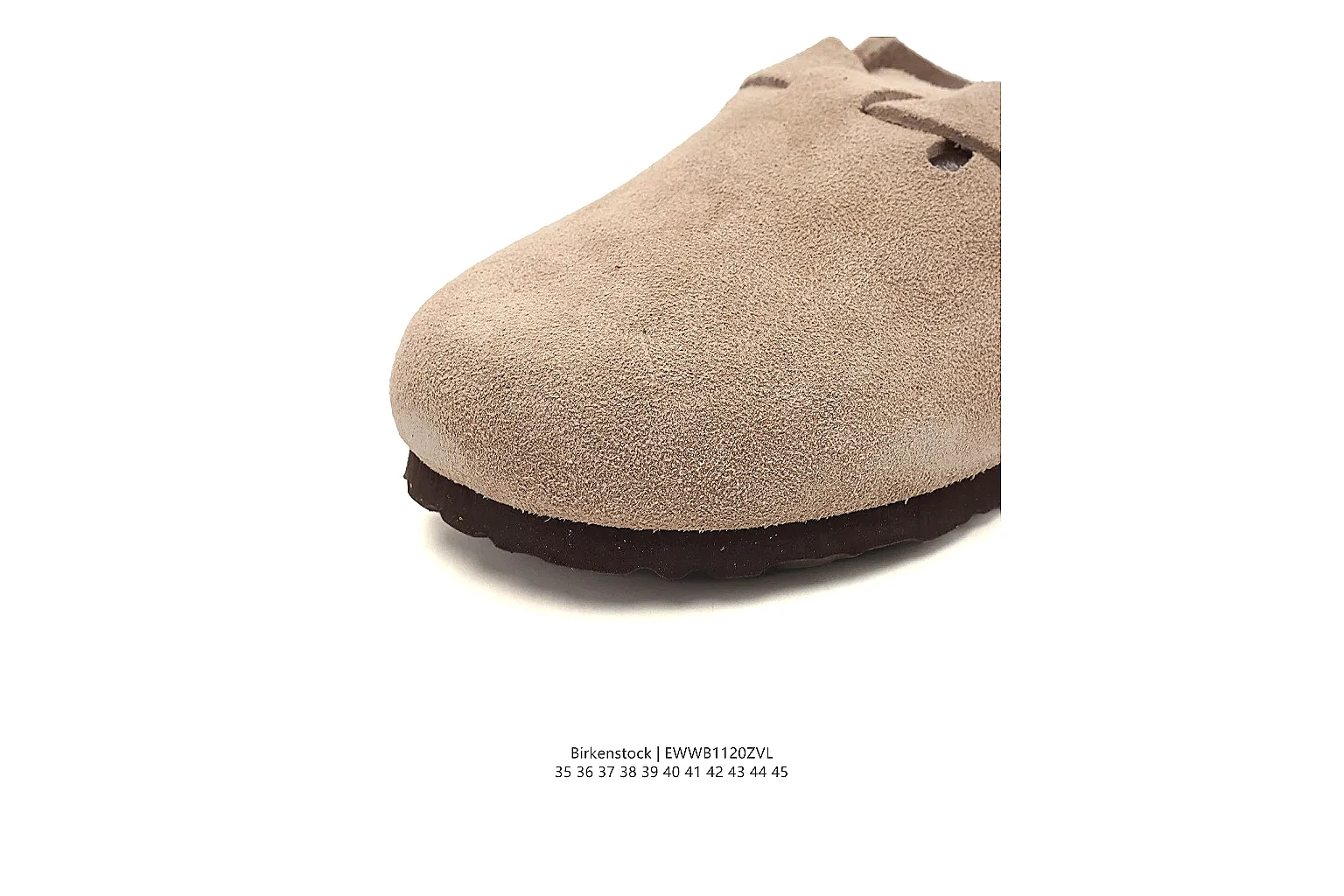 kakosheetbase.com Birkenstock Beige Suede Clog 0873 Beige mule product image