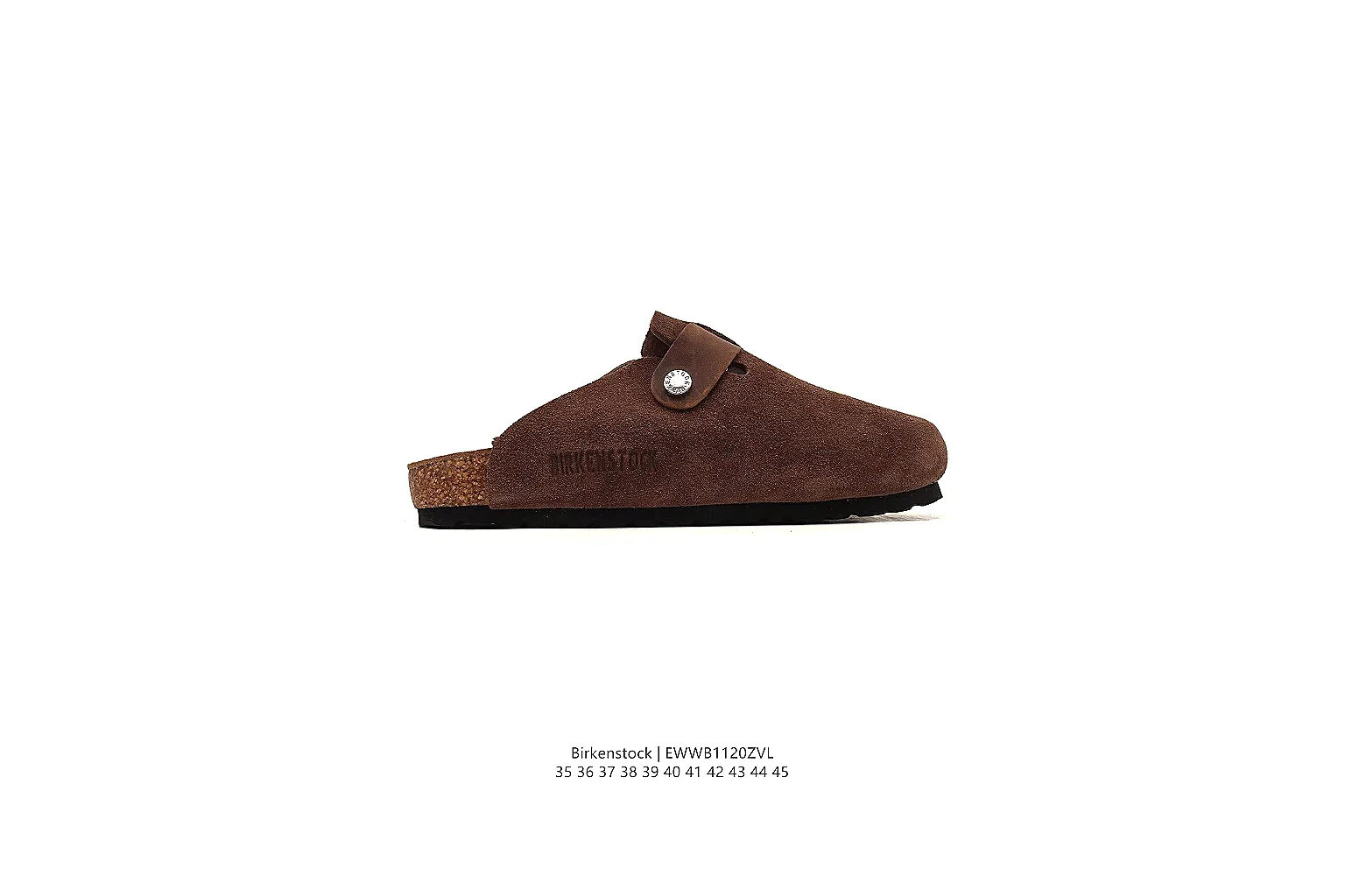 kakosheetbase.com Birkenstock Brown Suede Clog 0876 Brown mule product image thumbnail 2
