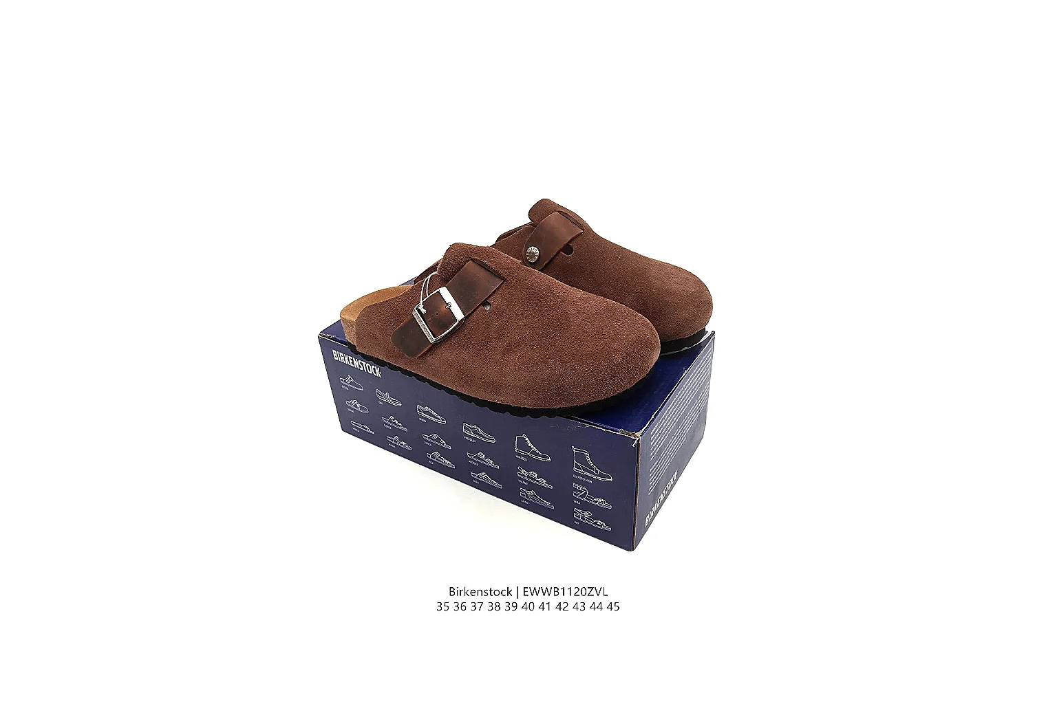 kakosheetbase.com Birkenstock Brown Suede Clog 0876 Brown mule product image thumbnail 5