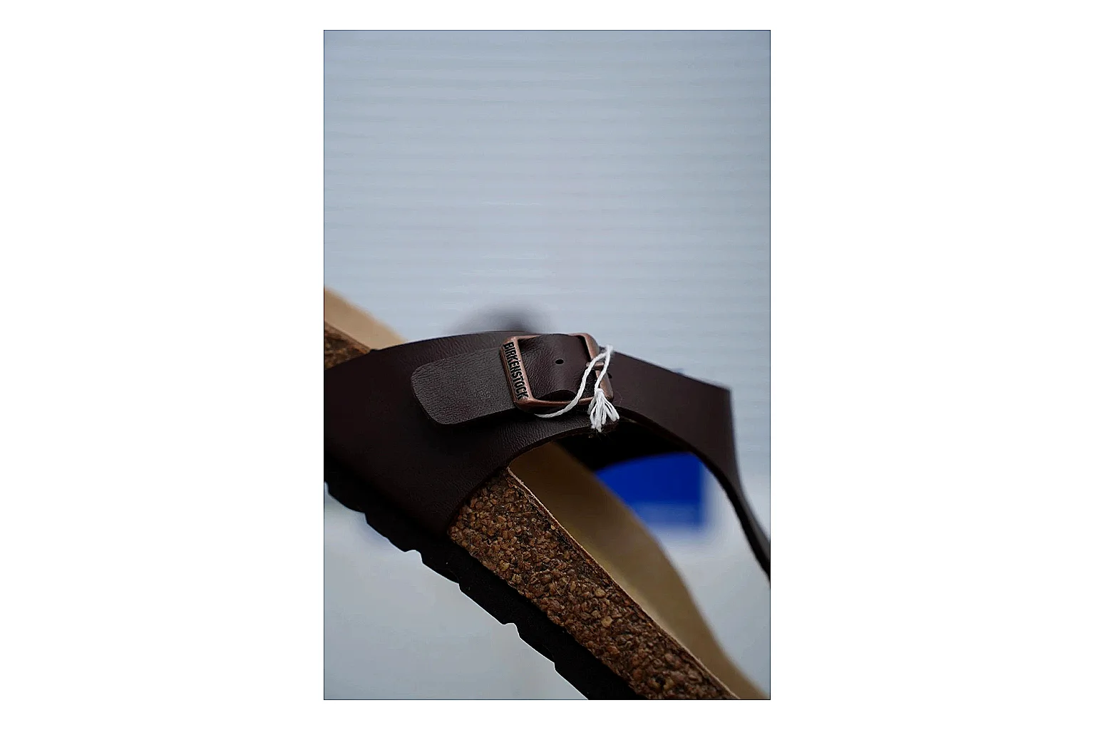 Birkenstock Boston Mocha Cork Clog Sheetbase record image with closed toe, suede-look upper, side buckle and contoured footbed for relaxed year-round styling thumbnail 3