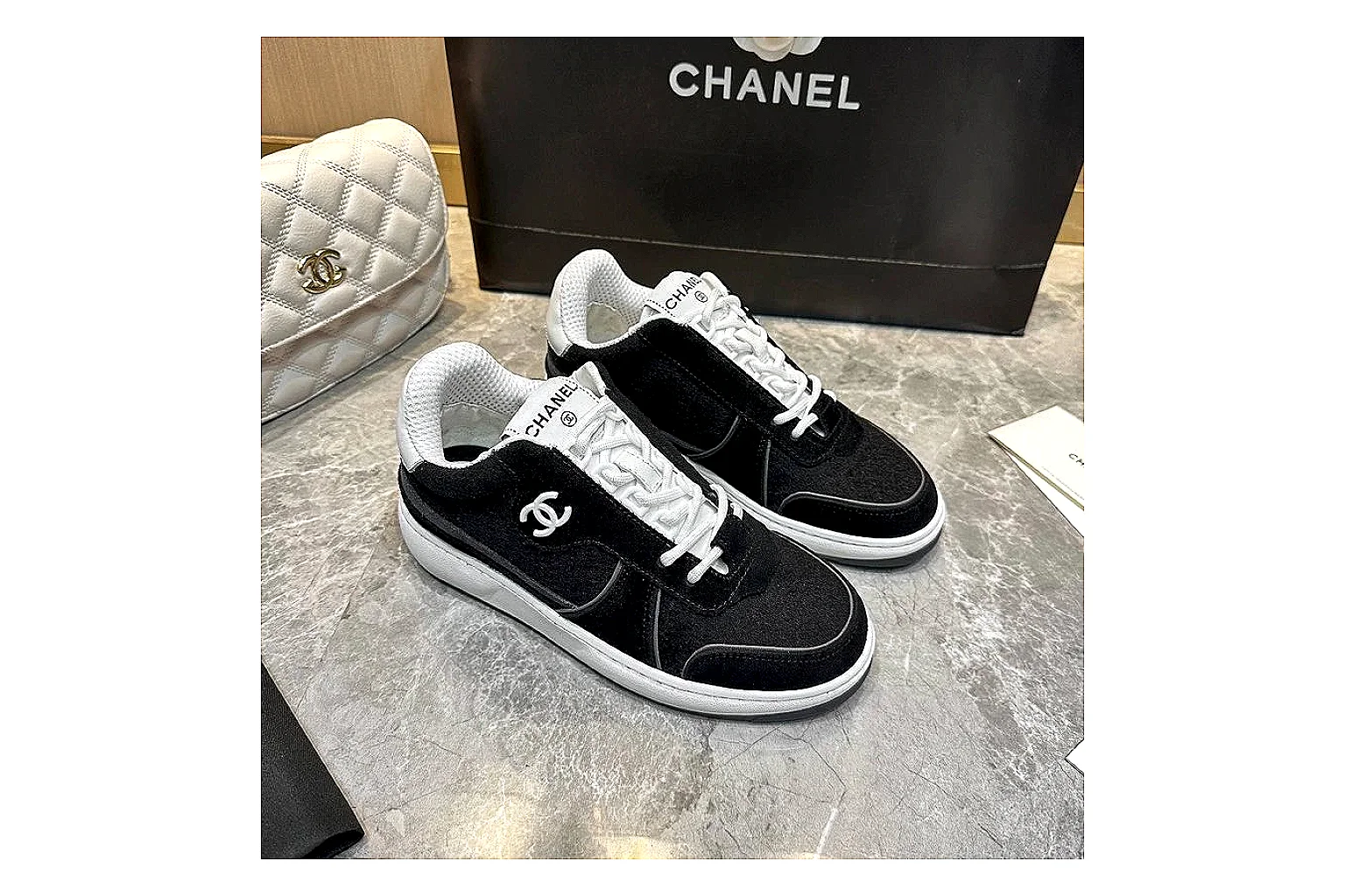 Kako Sheetbase record image for Chanel Black Runner Sneaker thumbnail 3