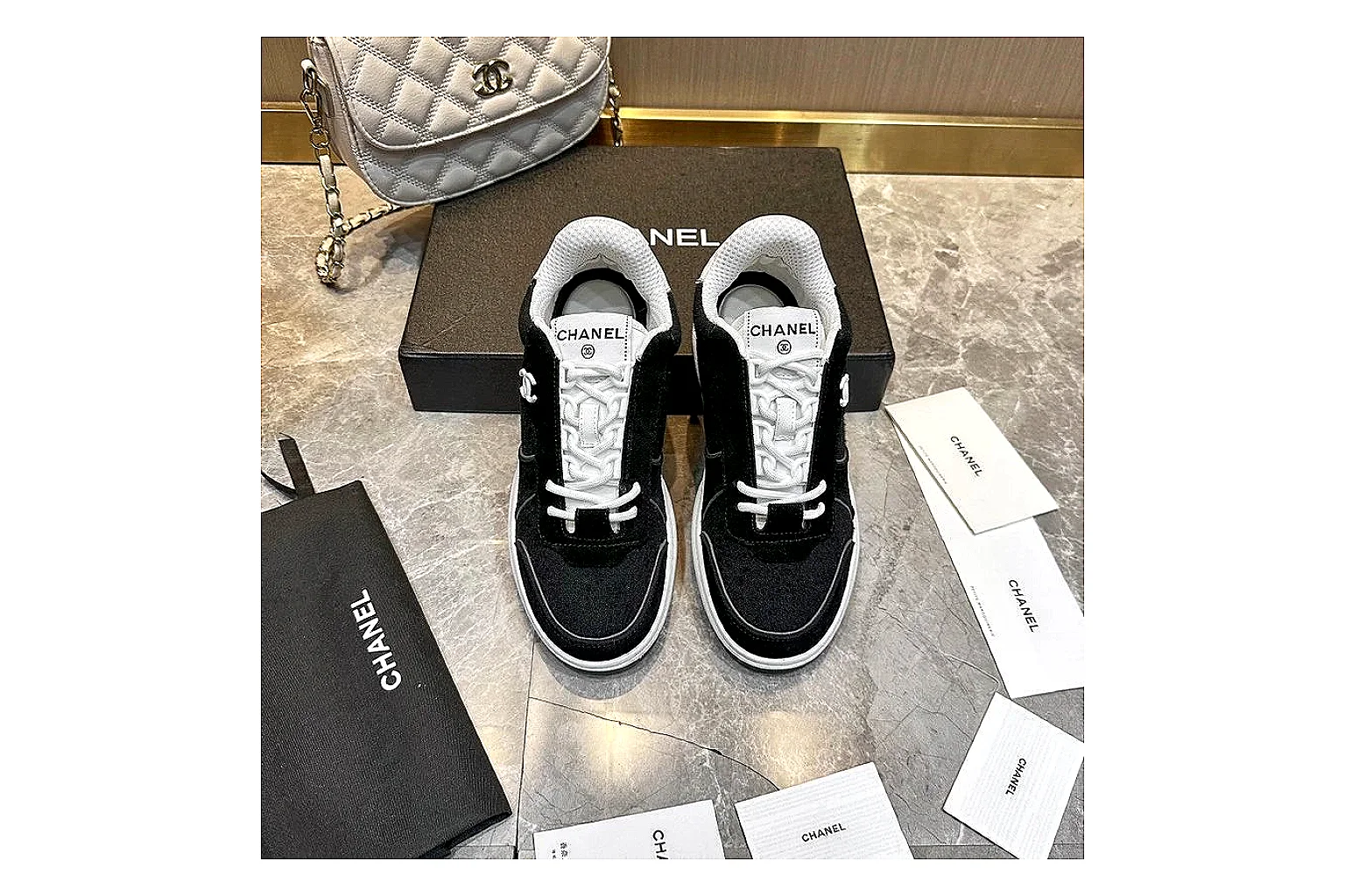 Kako Sheetbase record image for Chanel Black Runner Sneaker thumbnail 5