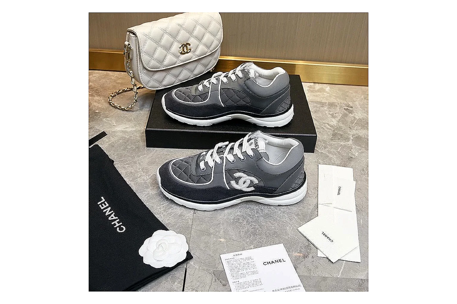 Kako Sheetbase record image for Chanel Black Runner Sneaker thumbnail 4